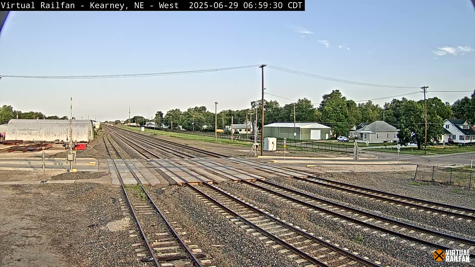 Kearney Union Pacific Railroad Crossing Live Cam - Kearney, Buffalo, Nebraska, USA