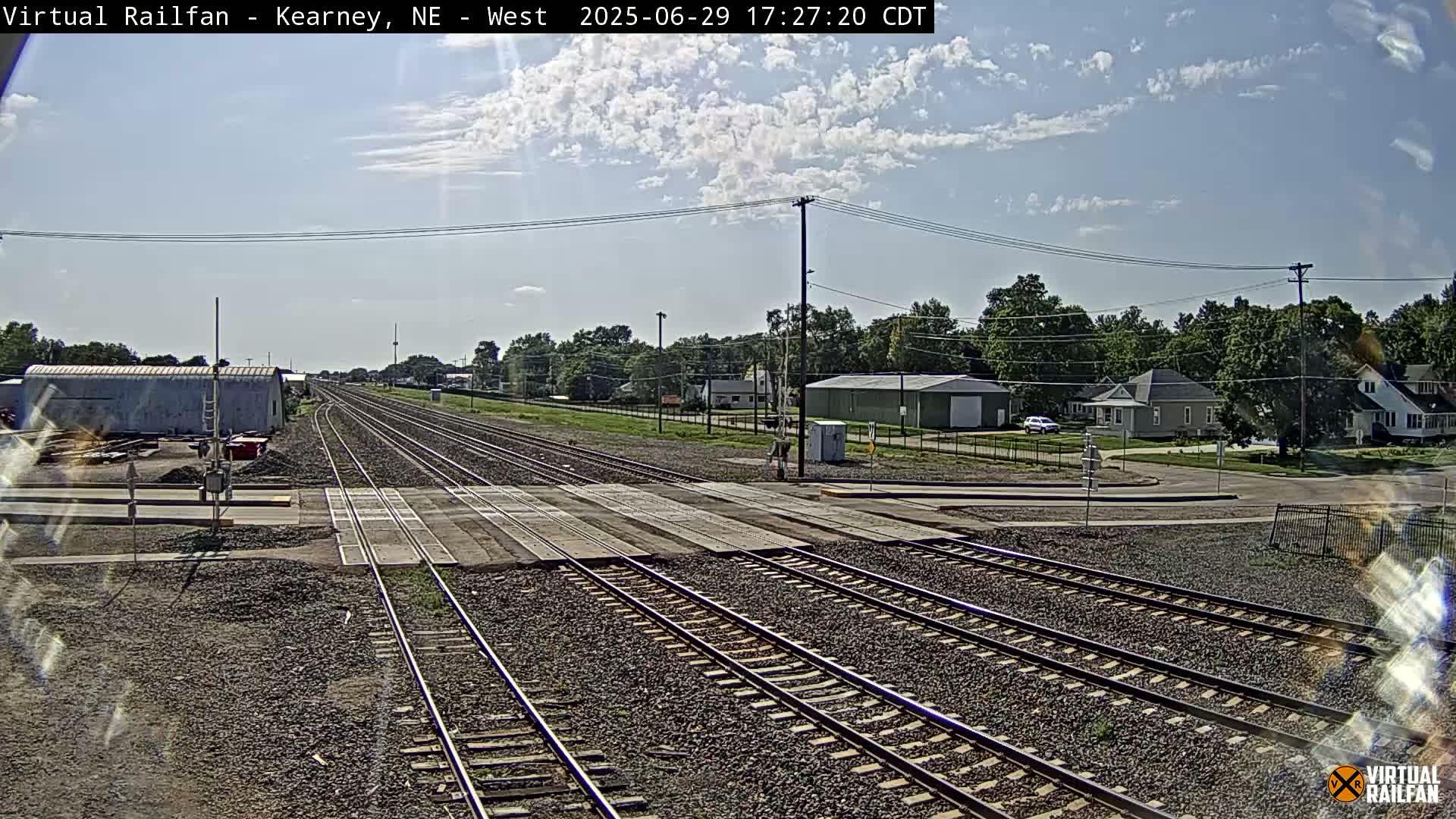 Kearney Union Pacific Railroad Crossing Live Cam - Kearney, Buffalo, Nebraska, USA