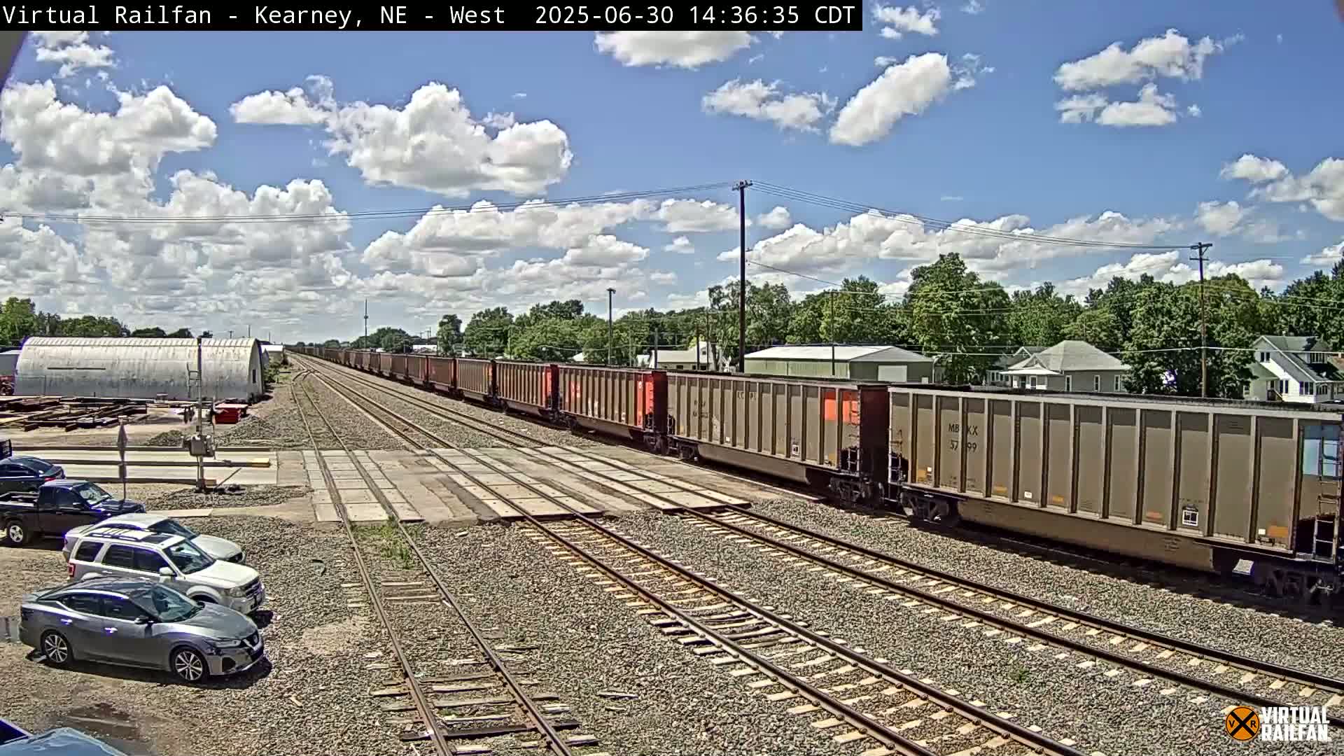 Kearney Union Pacific Railroad Crossing Live Cam - Kearney, Buffalo, Nebraska, USA