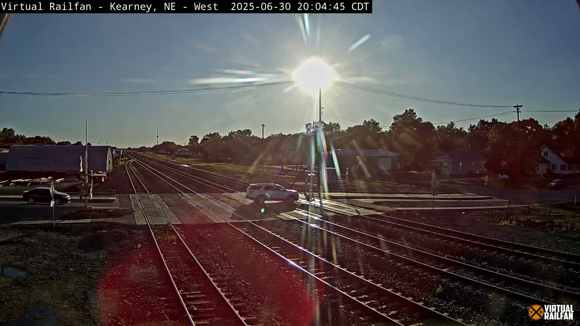 Kearney Union Pacific Railroad Crossing Live Cam - Kearney, Buffalo, Nebraska, USA