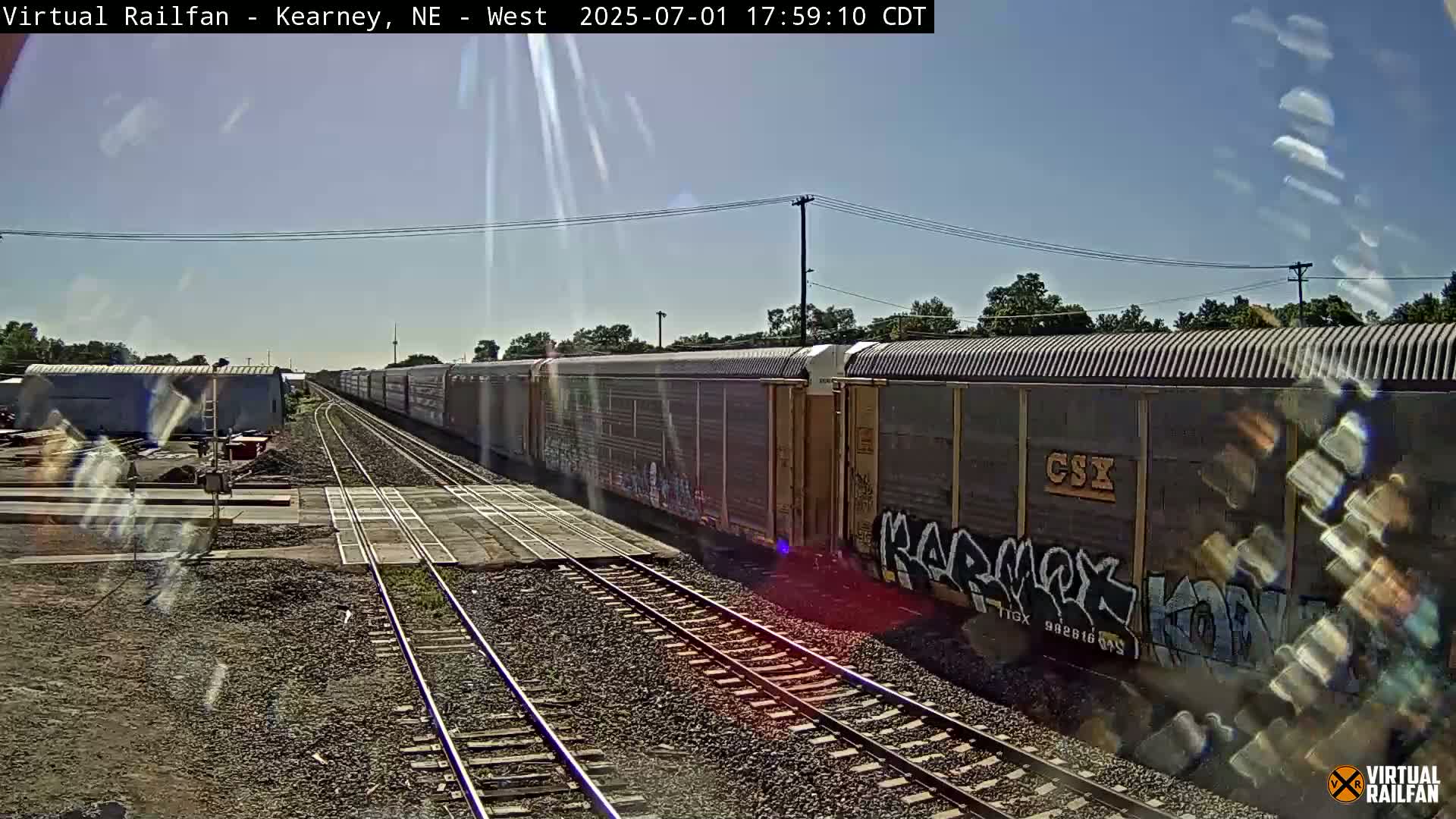 Kearney Union Pacific Railroad Crossing Live Cam - Kearney, Buffalo, Nebraska, USA