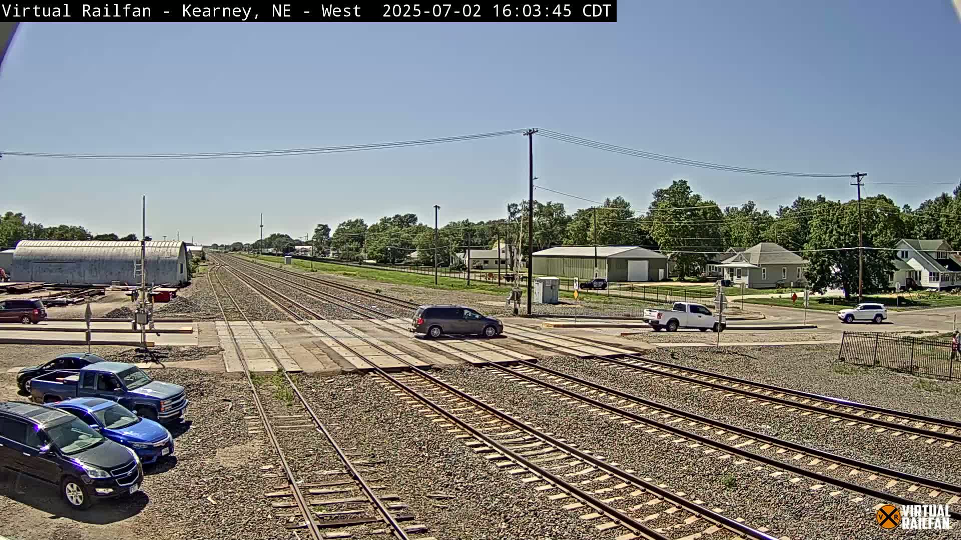 Kearney Union Pacific Railroad Crossing Live Cam - Kearney, Buffalo, Nebraska, USA