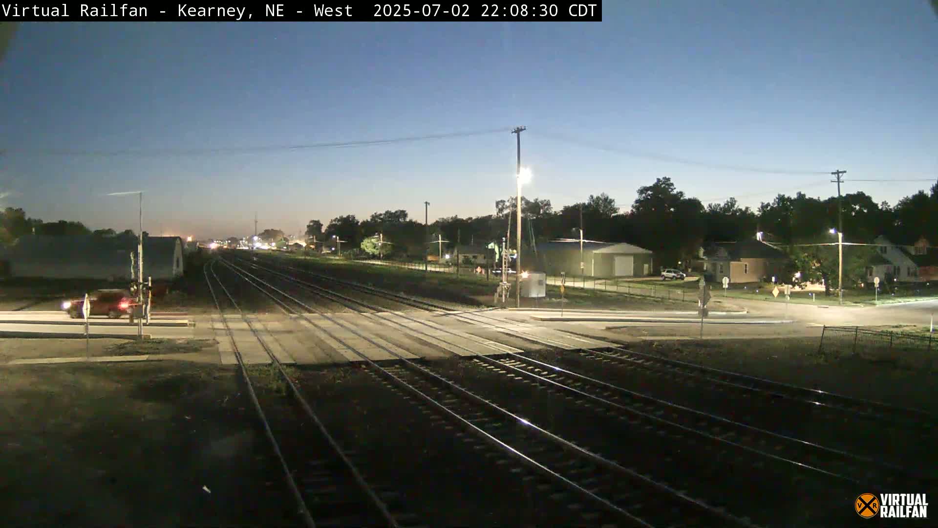 Kearney Union Pacific Railroad Crossing Live Cam - Kearney, Buffalo, Nebraska, USA