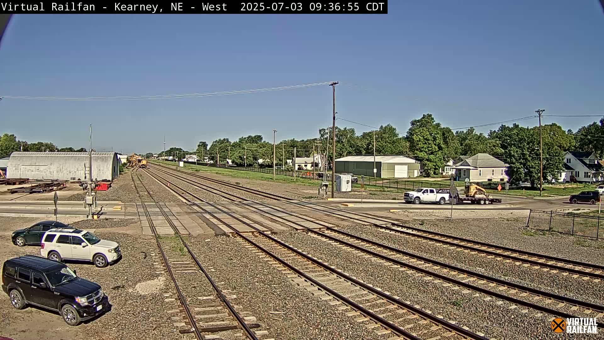 Kearney Union Pacific Railroad Crossing Live Cam - Kearney, Buffalo, Nebraska, USA
