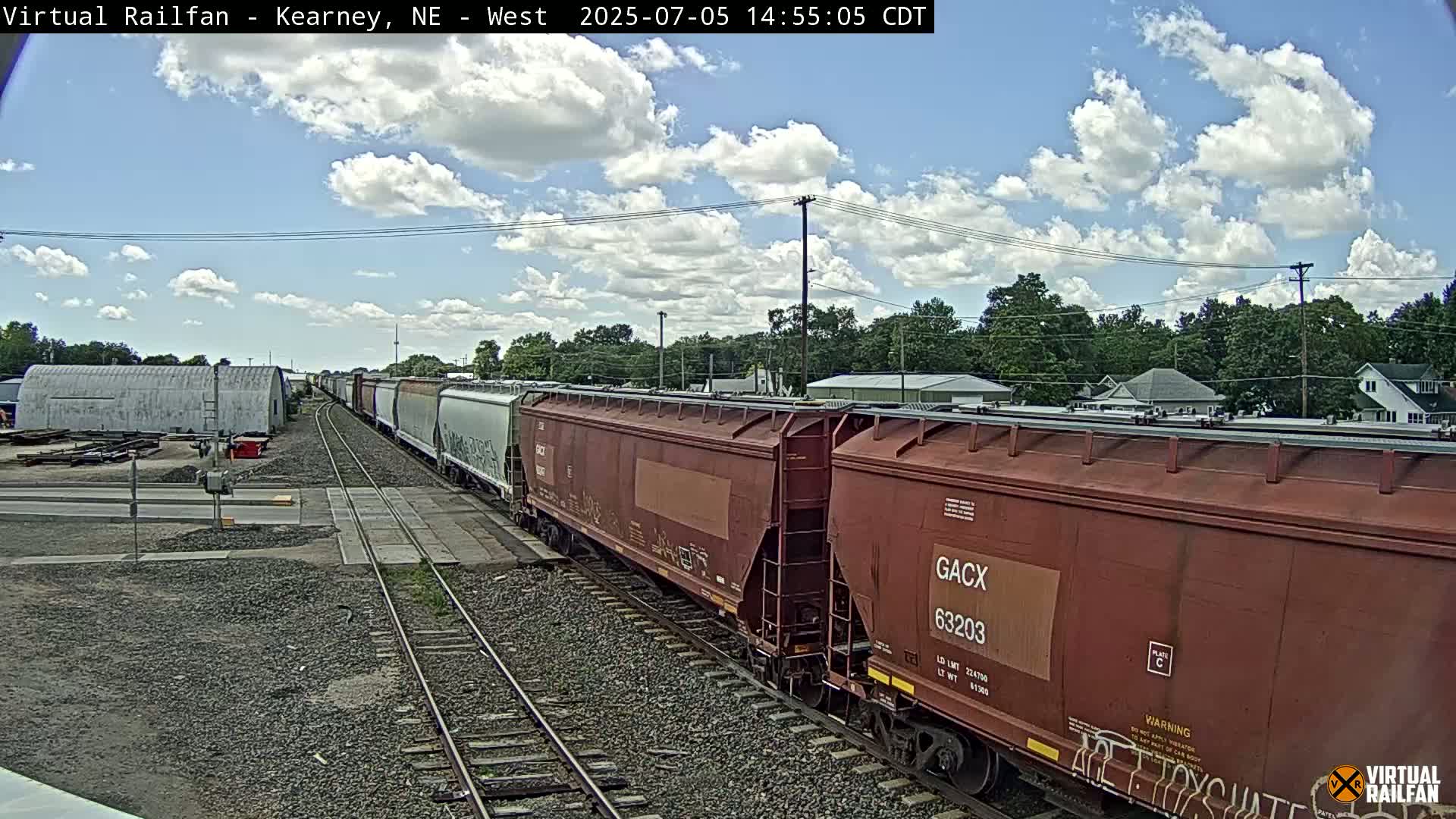 Kearney Union Pacific Railroad Crossing Live Cam - Kearney, Buffalo, Nebraska, USA