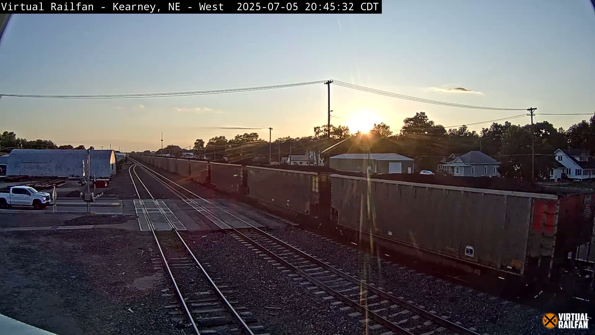 Kearney Union Pacific Railroad Crossing Live Cam - Kearney, Buffalo, Nebraska, USA