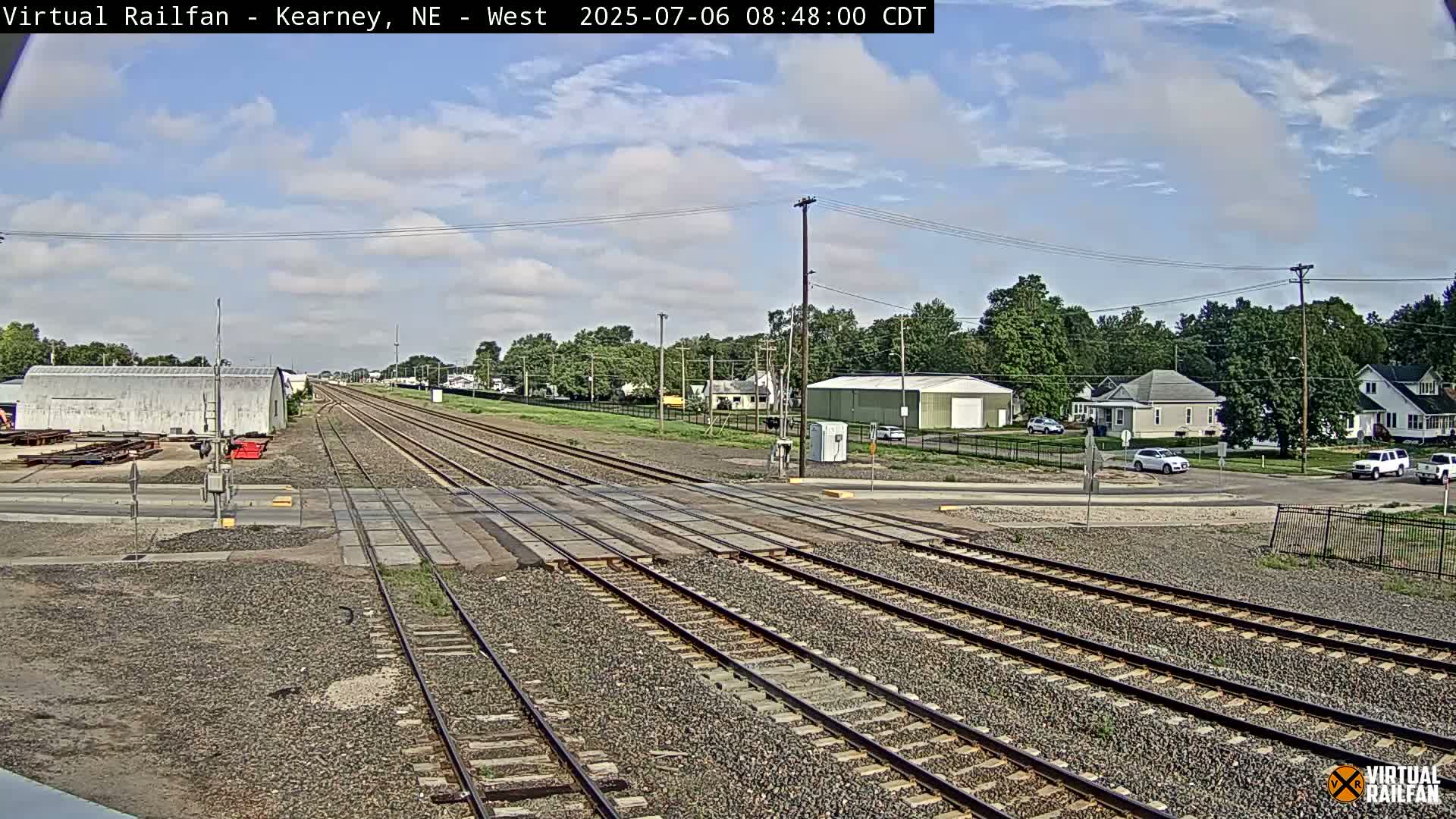 Kearney Union Pacific Railroad Crossing Live Cam - Kearney, Buffalo, Nebraska, USA