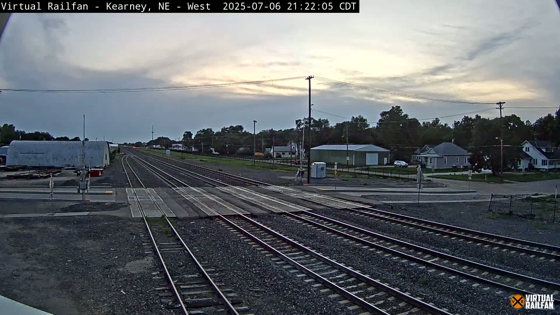 Kearney Union Pacific Railroad Crossing Live Cam - Kearney, Buffalo, Nebraska, USA