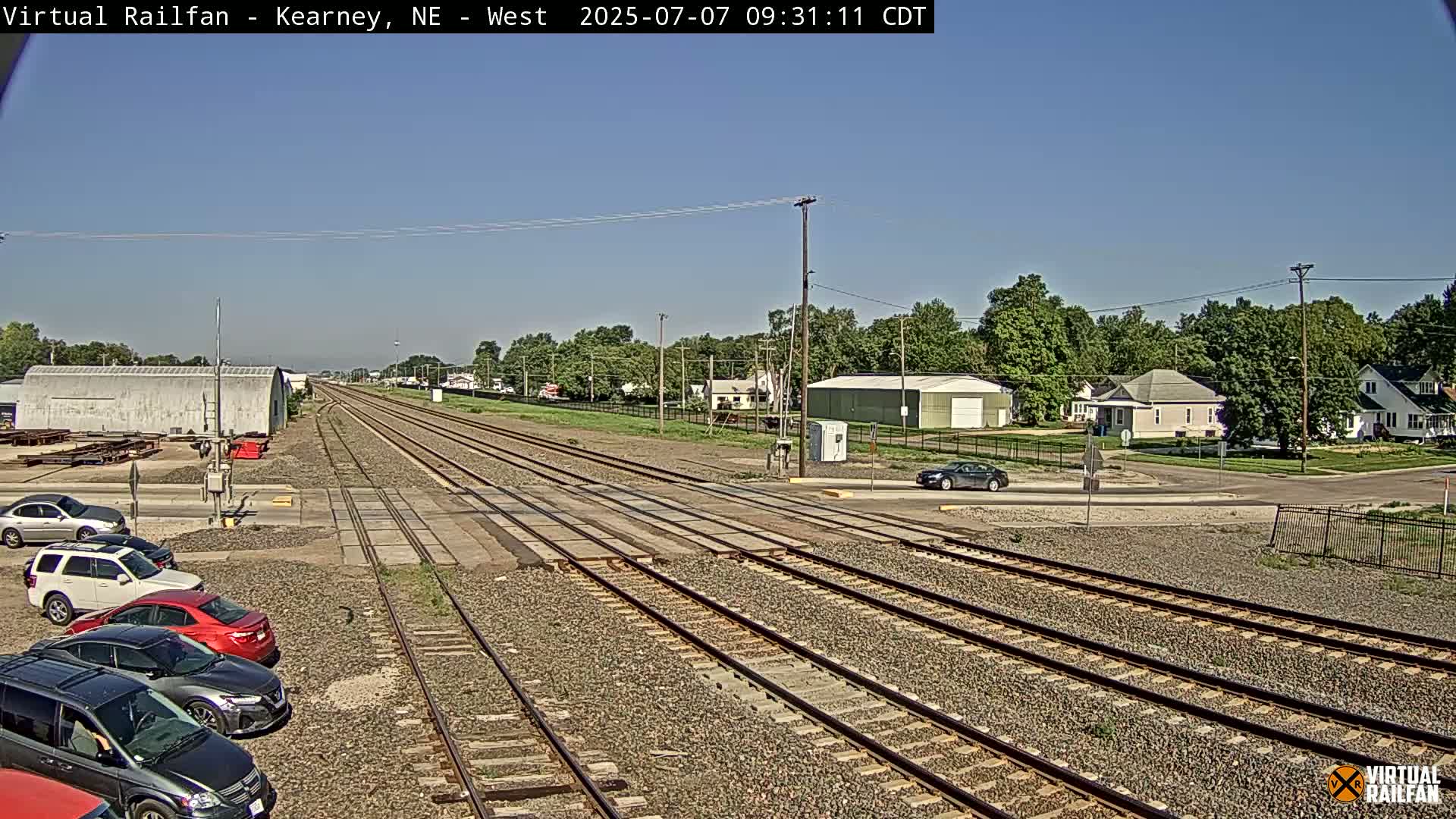 Kearney Union Pacific Railroad Crossing Live Cam - Kearney, Buffalo, Nebraska, USA