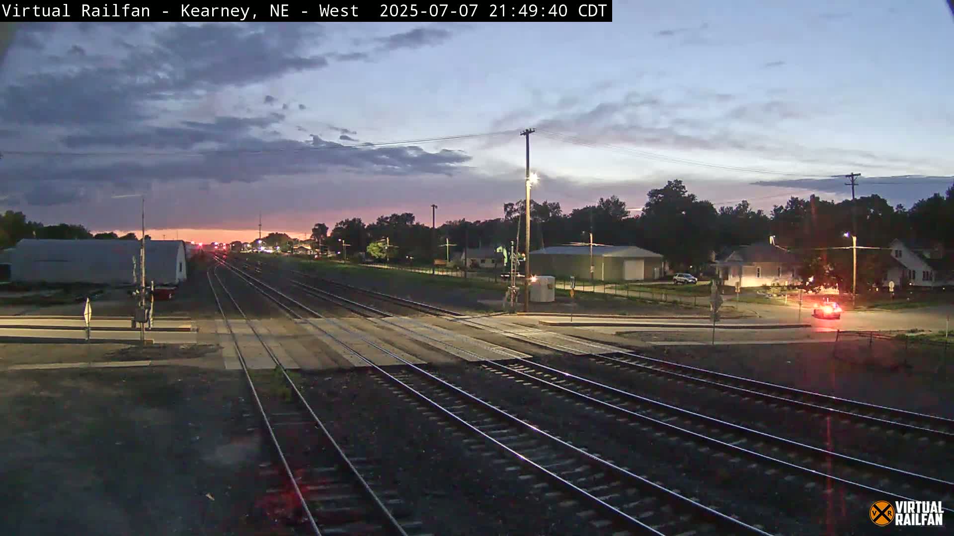 Kearney Union Pacific Railroad Crossing Live Cam - Kearney, Buffalo, Nebraska, USA