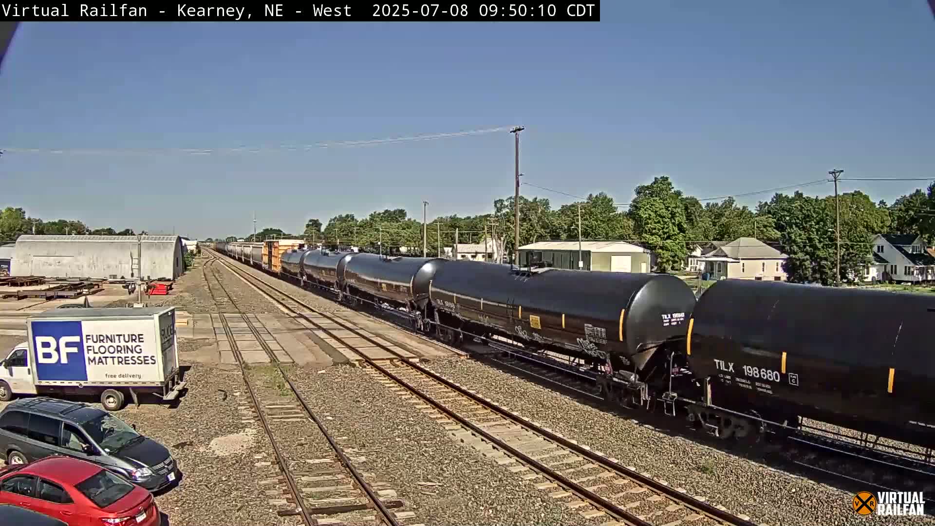 Kearney Union Pacific Railroad Crossing Live Cam - Kearney, Buffalo, Nebraska, USA