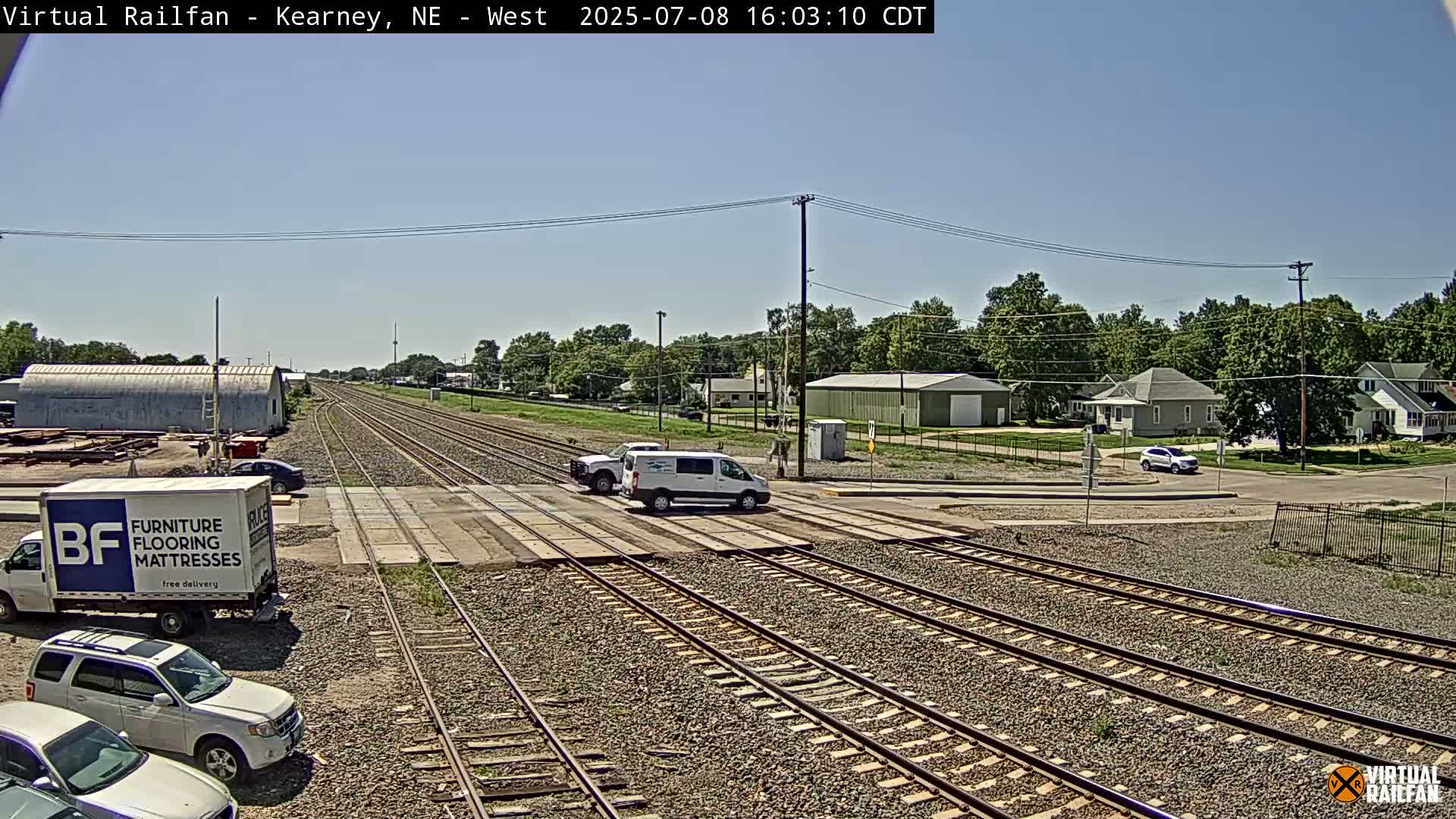 Kearney Union Pacific Railroad Crossing Live Cam - Kearney, Buffalo, Nebraska, USA