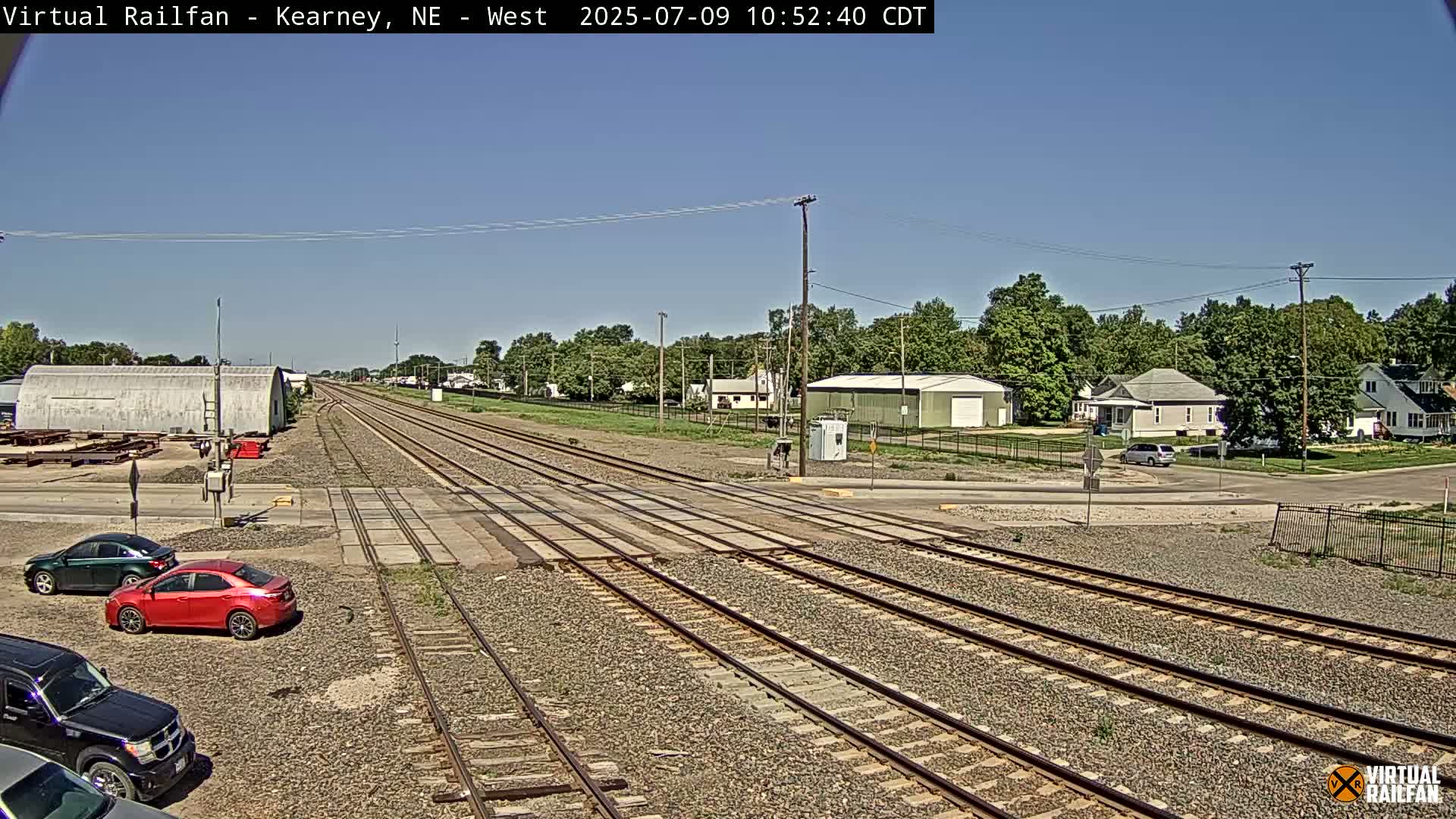 Kearney Union Pacific Railroad Crossing Live Cam - Kearney, Buffalo, Nebraska, USA