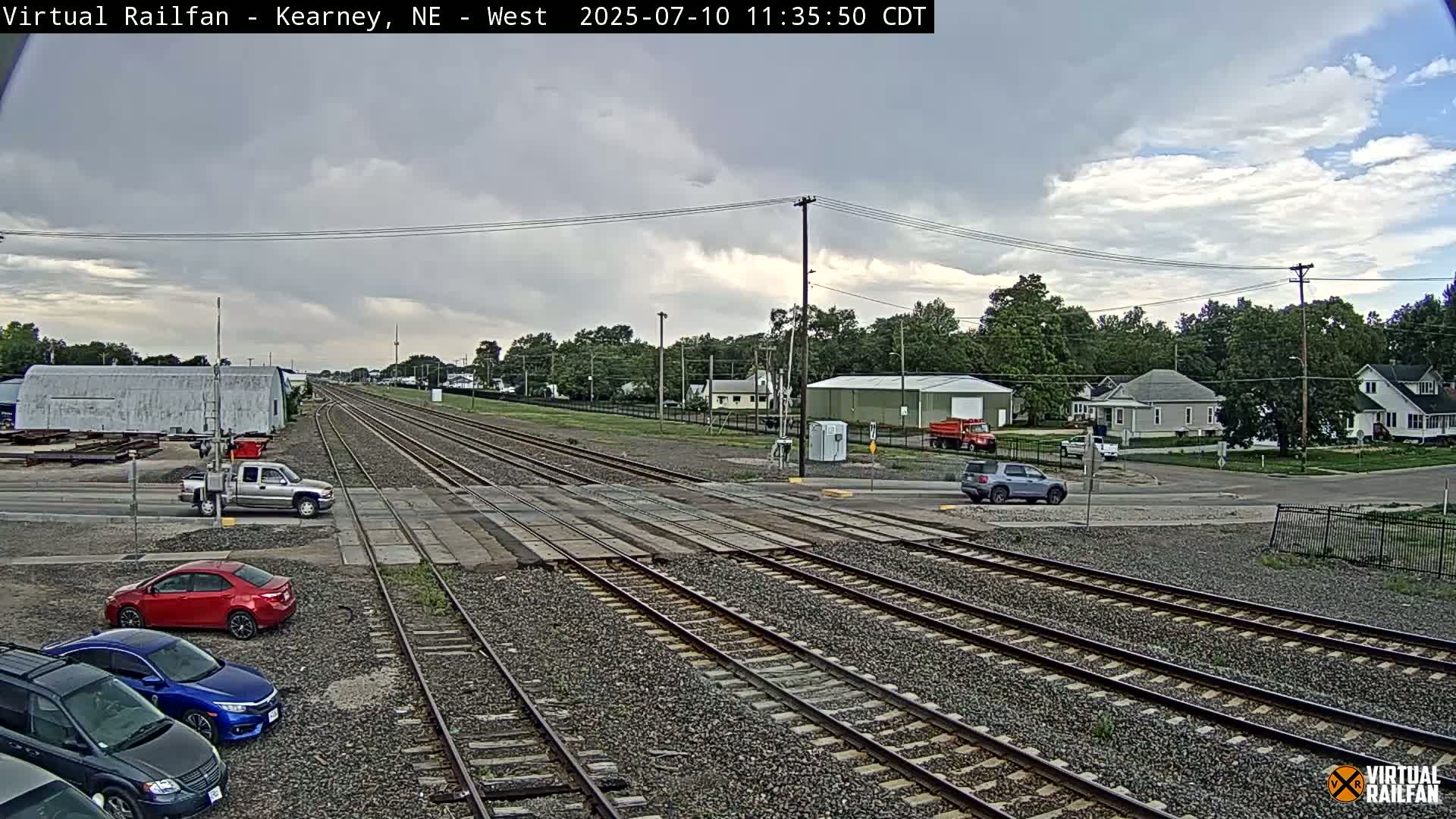 Kearney Union Pacific Railroad Crossing Live Cam - Kearney, Buffalo, Nebraska, USA