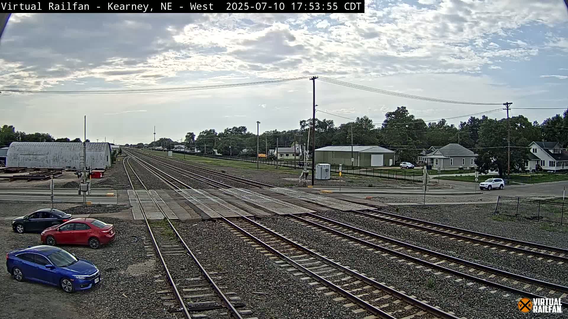 Kearney Union Pacific Railroad Crossing Live Cam - Kearney, Buffalo, Nebraska, USA