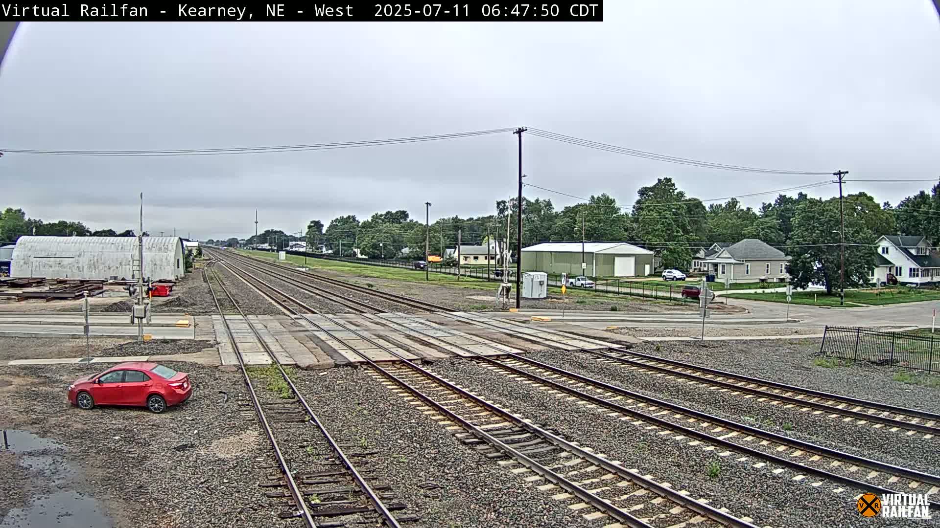 Kearney Union Pacific Railroad Crossing Live Cam - Kearney, Buffalo, Nebraska, USA