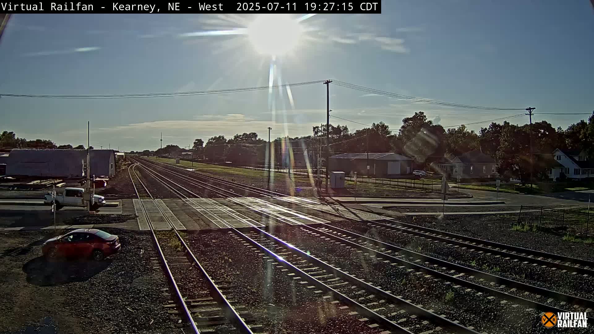 Kearney Union Pacific Railroad Crossing Live Cam - Kearney, Buffalo, Nebraska, USA