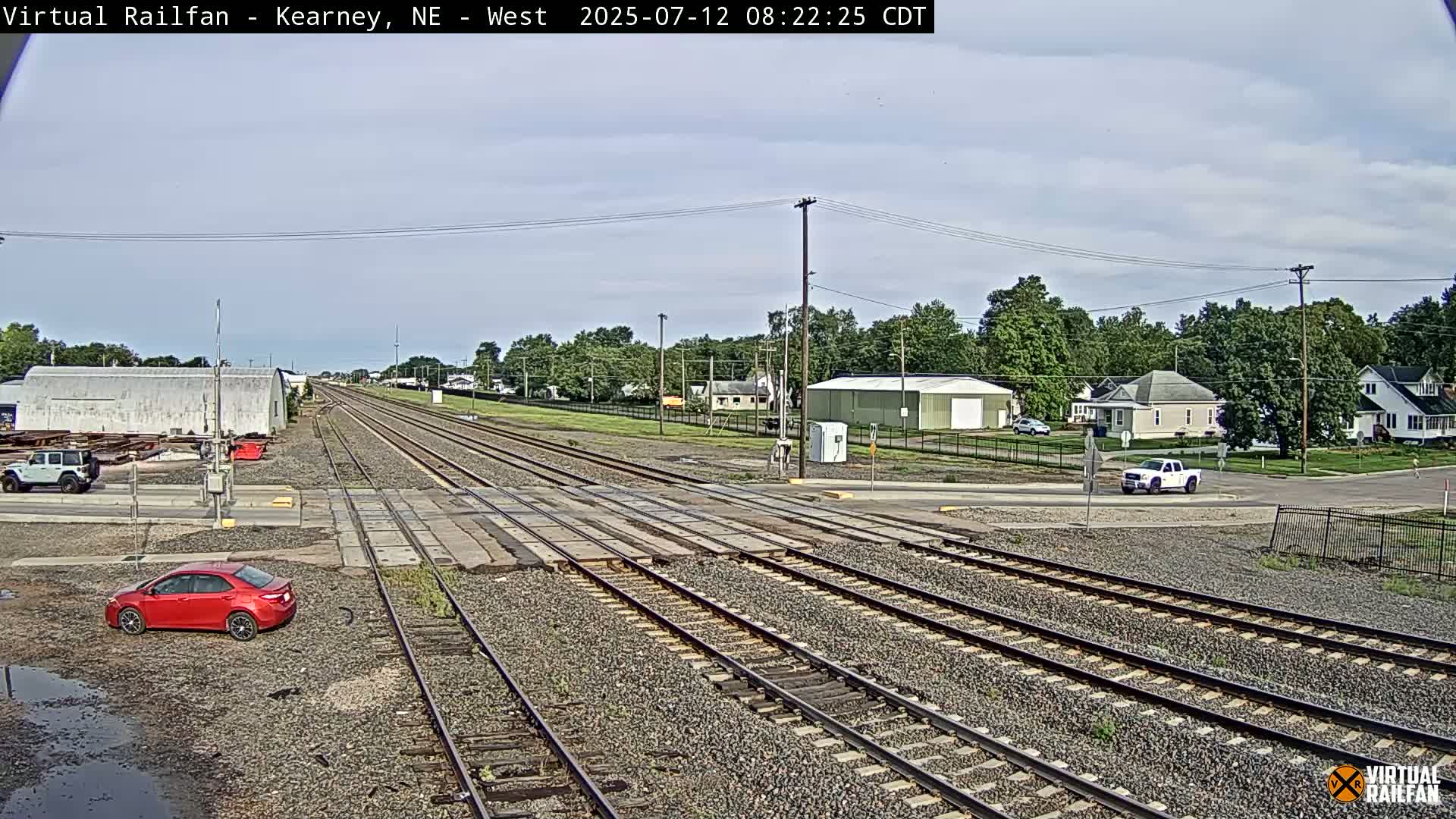 Kearney Union Pacific Railroad Crossing Live Cam - Kearney, Buffalo, Nebraska, USA