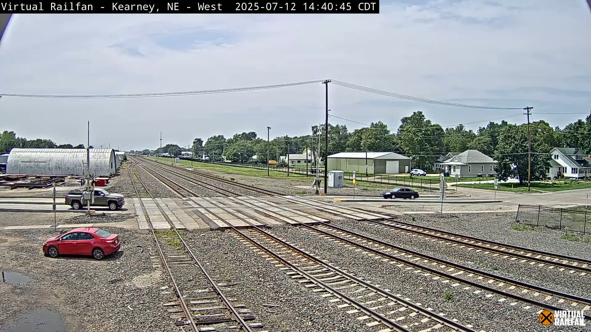 Kearney Union Pacific Railroad Crossing Live Cam - Kearney, Buffalo, Nebraska, USA