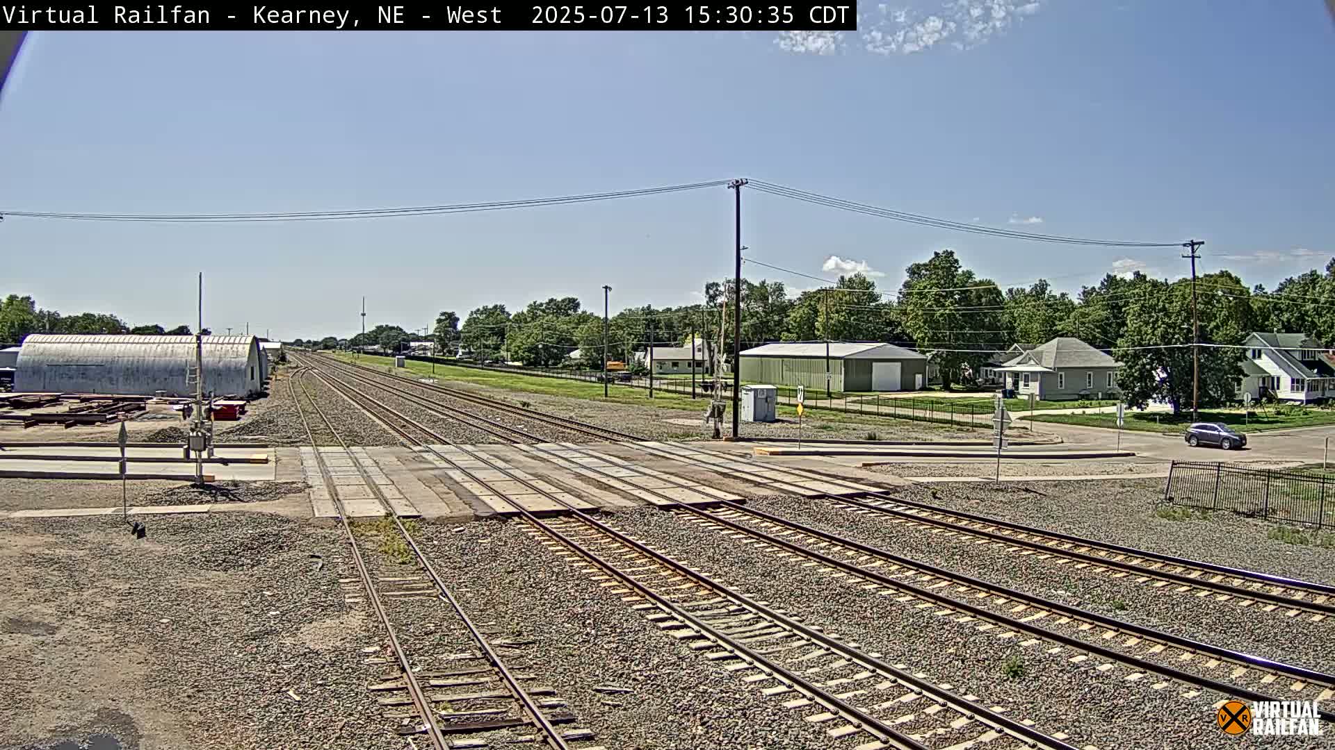 Kearney Union Pacific Railroad Crossing Live Cam - Kearney, Buffalo, Nebraska, USA