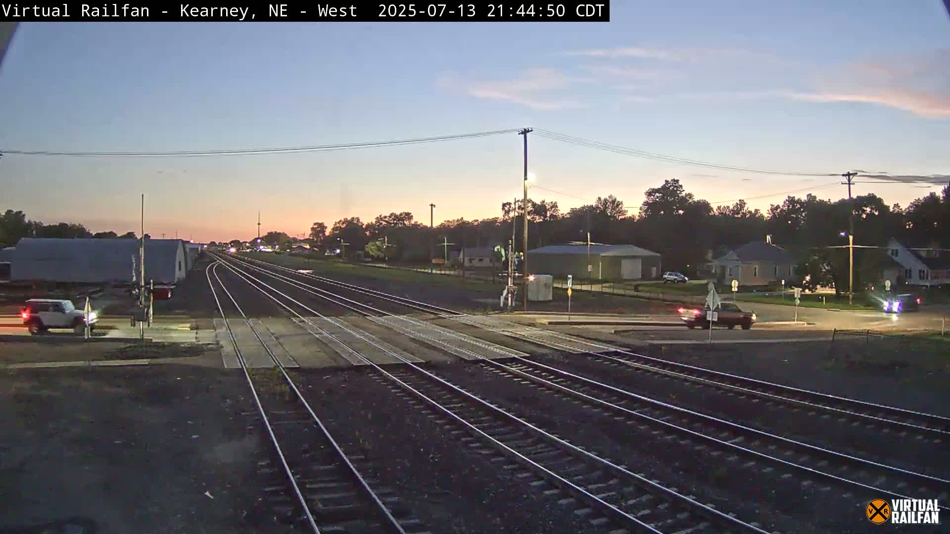 Kearney Union Pacific Railroad Crossing Live Cam - Kearney, Buffalo, Nebraska, USA