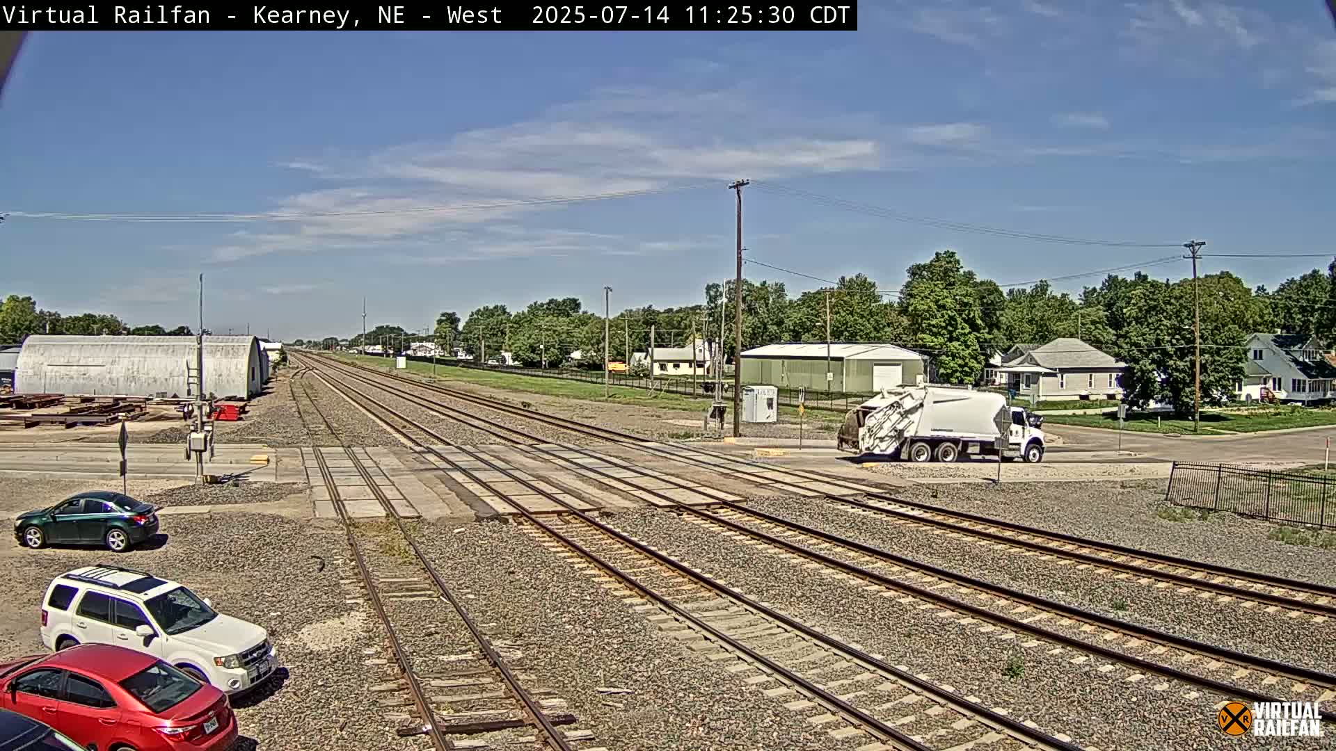Kearney Union Pacific Railroad Crossing Live Cam - Kearney, Buffalo, Nebraska, USA