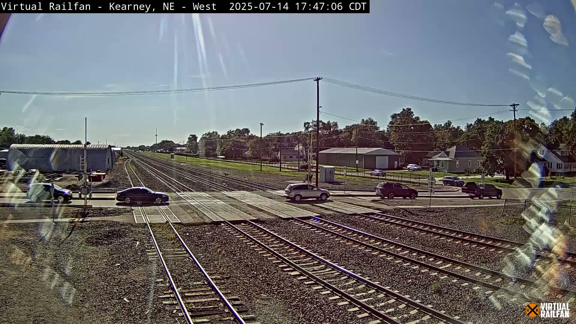 Kearney Union Pacific Railroad Crossing Live Cam - Kearney, Buffalo, Nebraska, USA