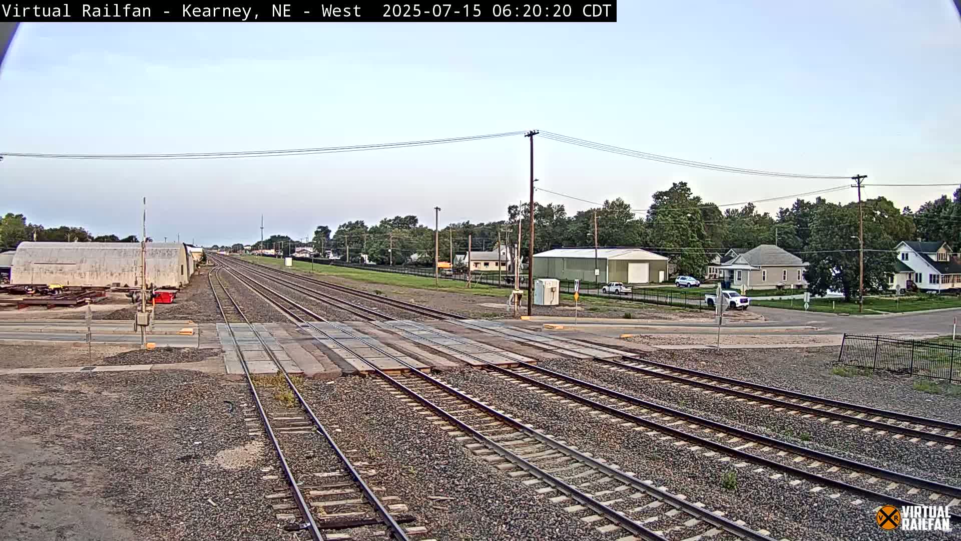Kearney Union Pacific Railroad Crossing Live Cam - Kearney, Buffalo, Nebraska, USA