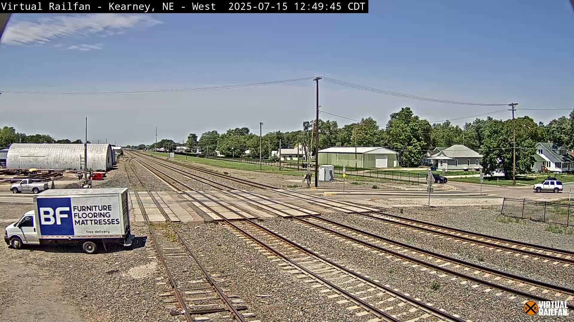 Kearney Union Pacific Railroad Crossing Live Cam - Kearney, Buffalo, Nebraska, USA