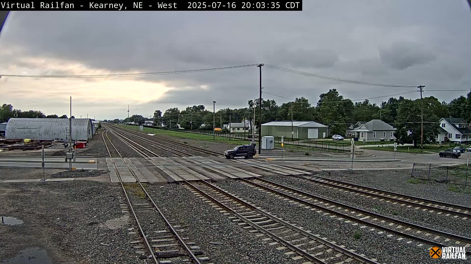 Kearney Union Pacific Railroad Crossing Live Cam - Kearney, Buffalo, Nebraska, USA