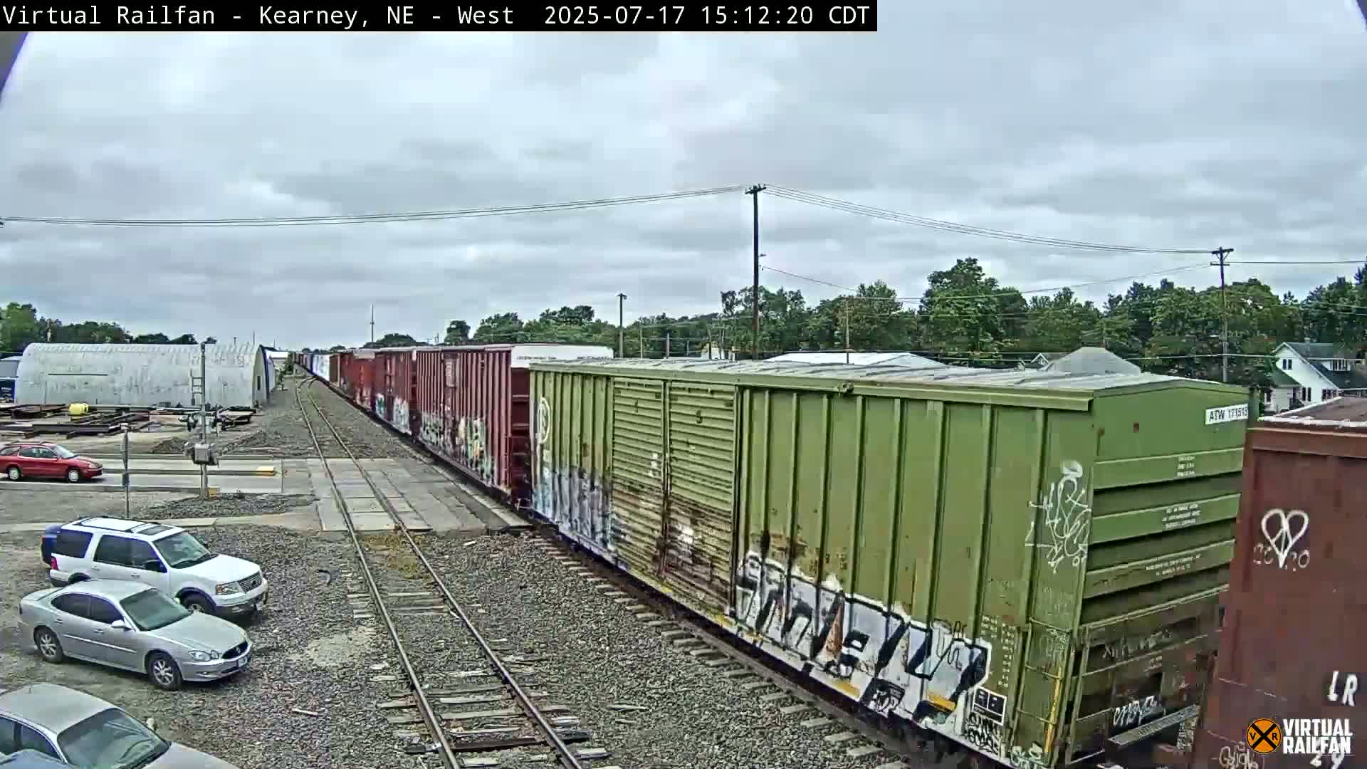 Kearney Union Pacific Railroad Crossing Live Cam - Kearney, Buffalo, Nebraska, USA
