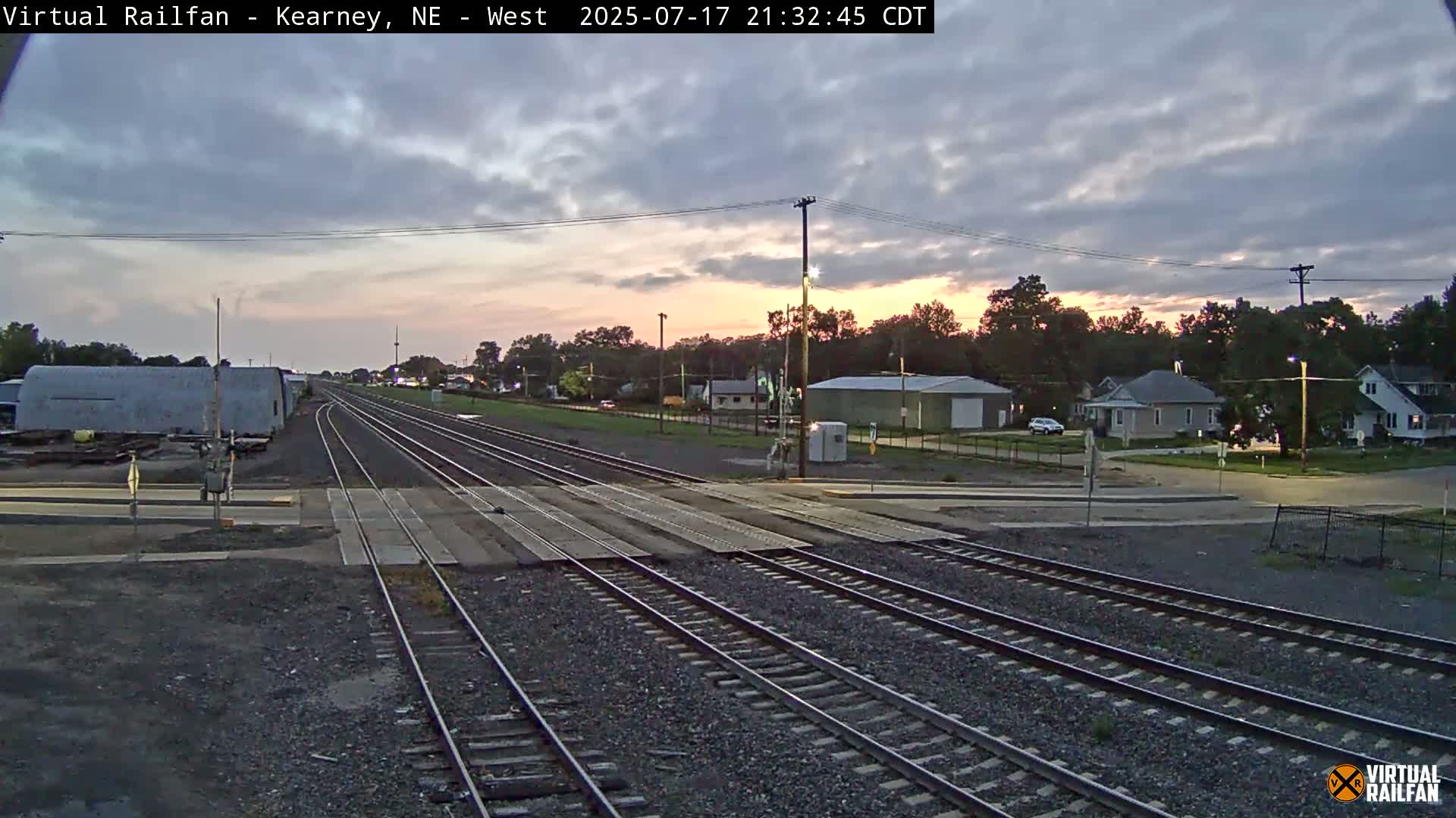 Kearney Union Pacific Railroad Crossing Live Cam - Kearney, Buffalo, Nebraska, USA