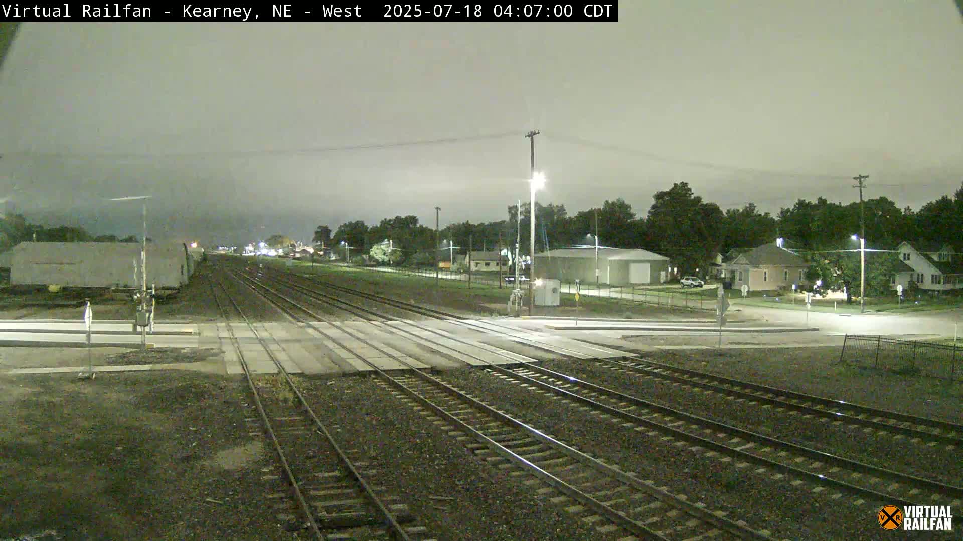 Kearney Union Pacific Railroad Crossing Live Cam - Kearney, Buffalo, Nebraska, USA