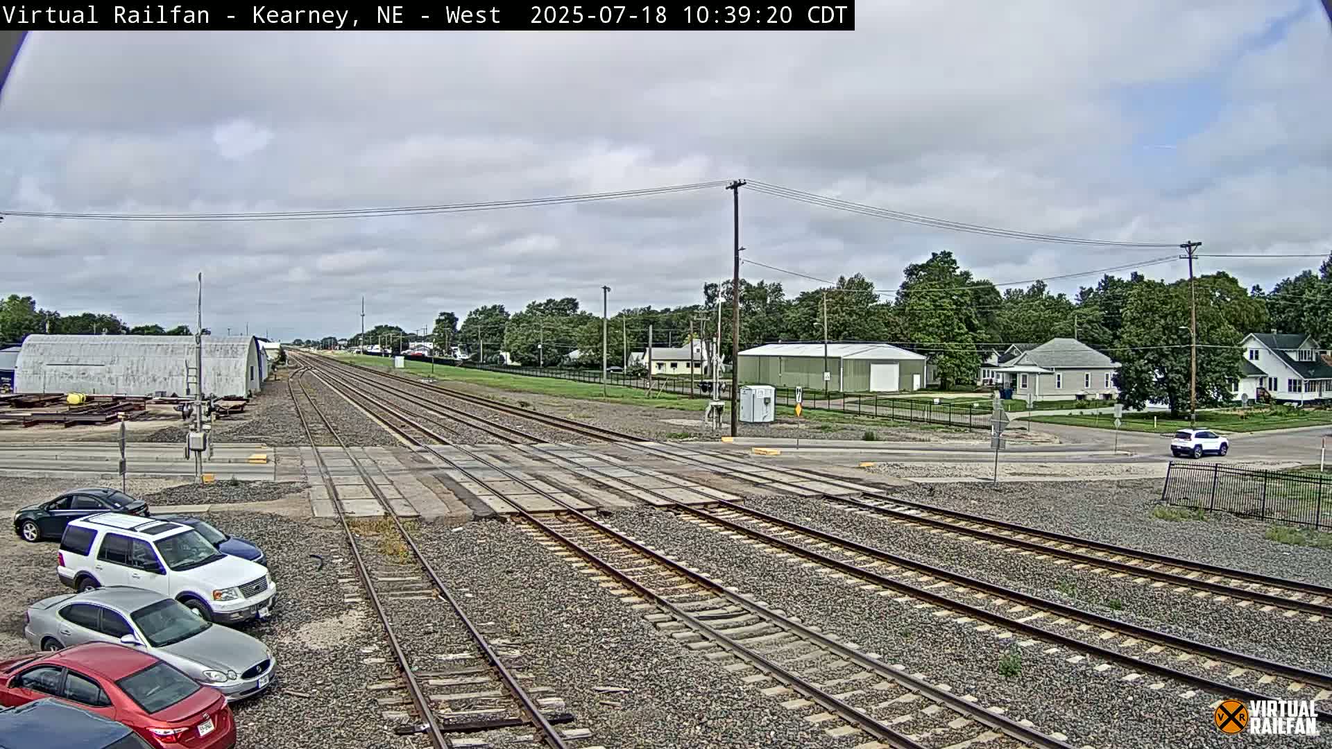 Kearney Union Pacific Railroad Crossing Live Cam - Kearney, Buffalo, Nebraska, USA