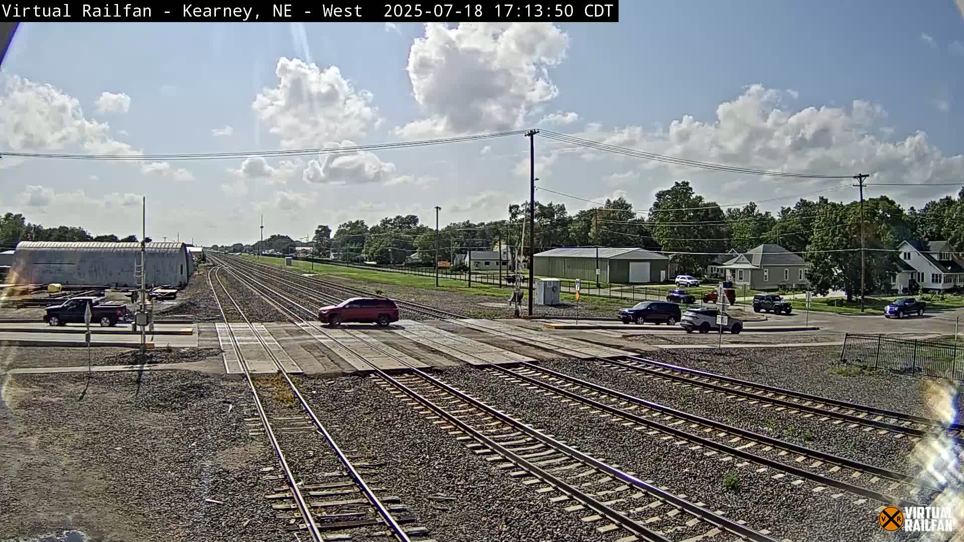 Kearney Union Pacific Railroad Crossing Live Cam - Kearney, Buffalo, Nebraska, USA