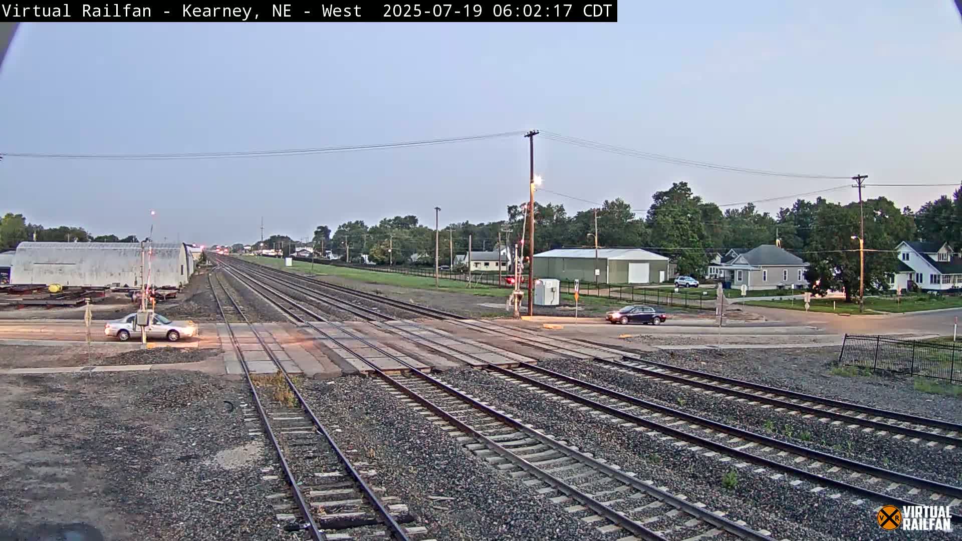 Kearney Union Pacific Railroad Crossing Live Cam - Kearney, Buffalo, Nebraska, USA