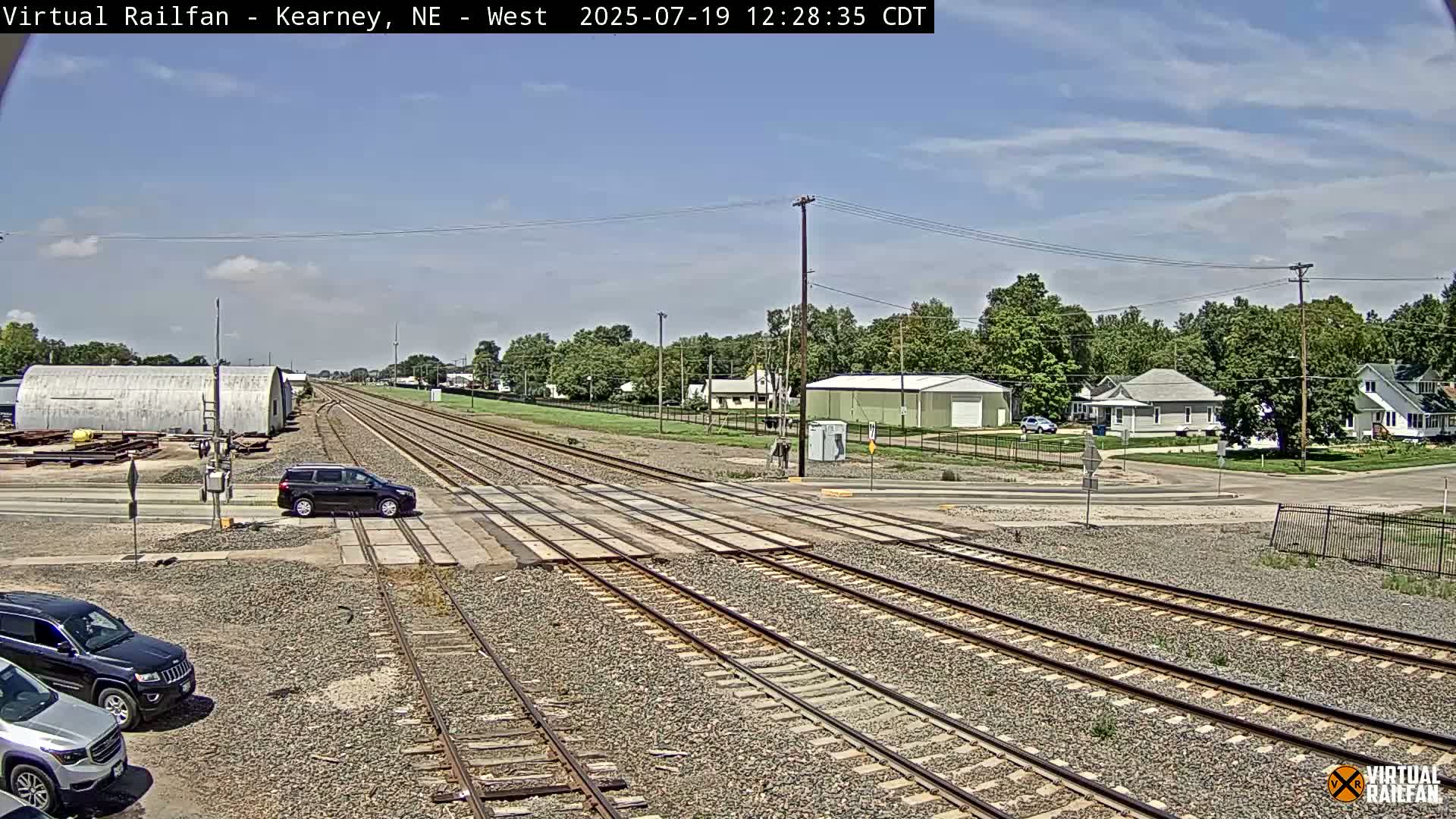 Kearney Union Pacific Railroad Crossing Live Cam - Kearney, Buffalo, Nebraska, USA