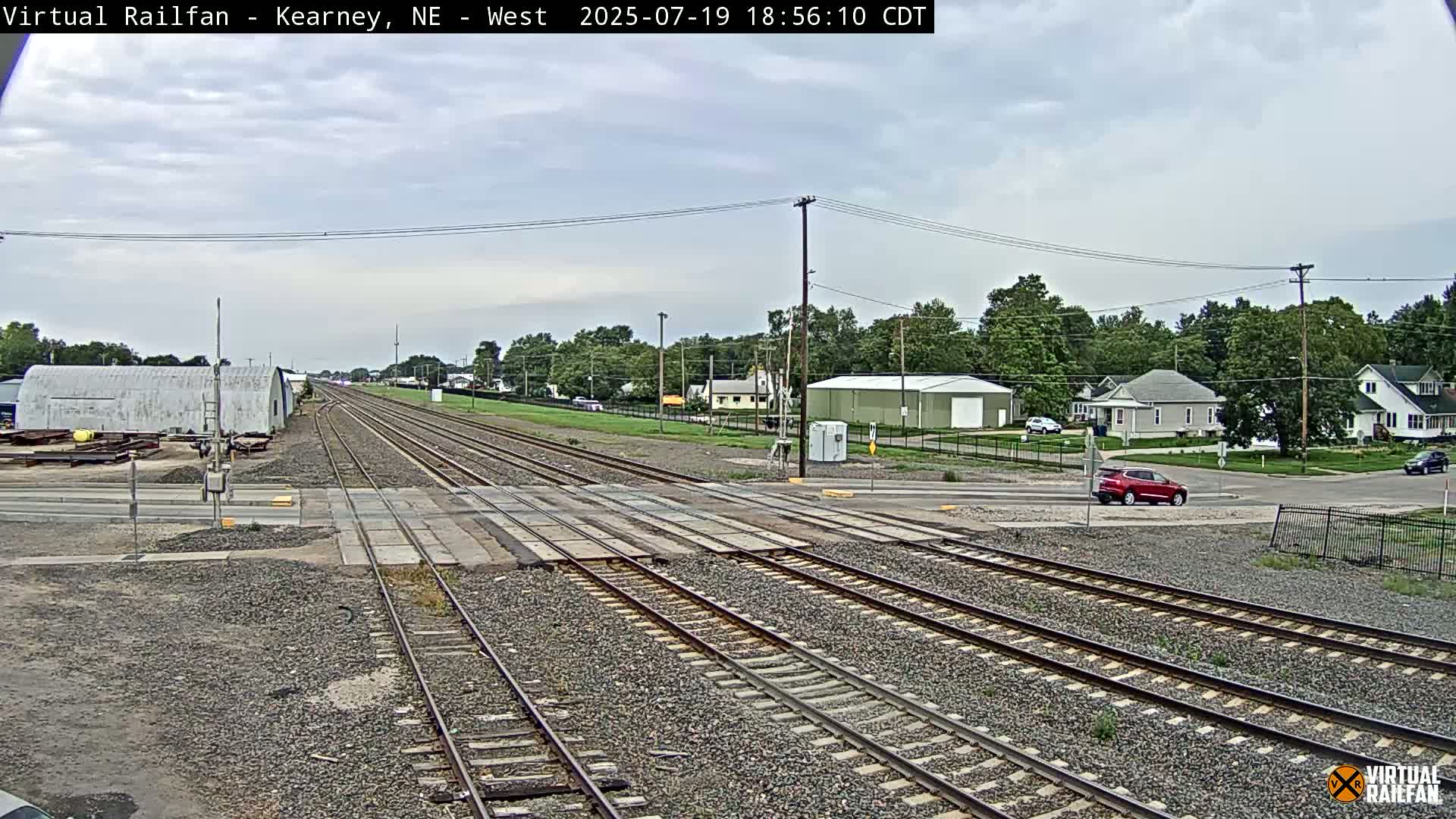Kearney Union Pacific Railroad Crossing Live Cam - Kearney, Buffalo, Nebraska, USA