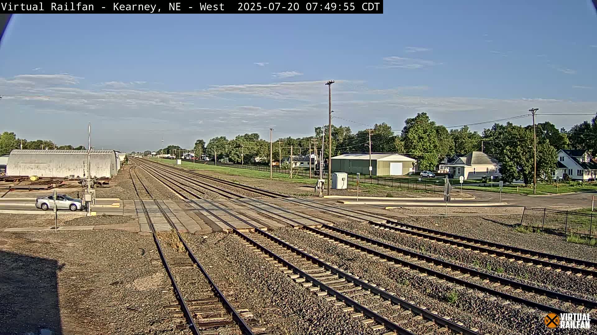 Kearney Union Pacific Railroad Crossing Live Cam - Kearney, Buffalo, Nebraska, USA