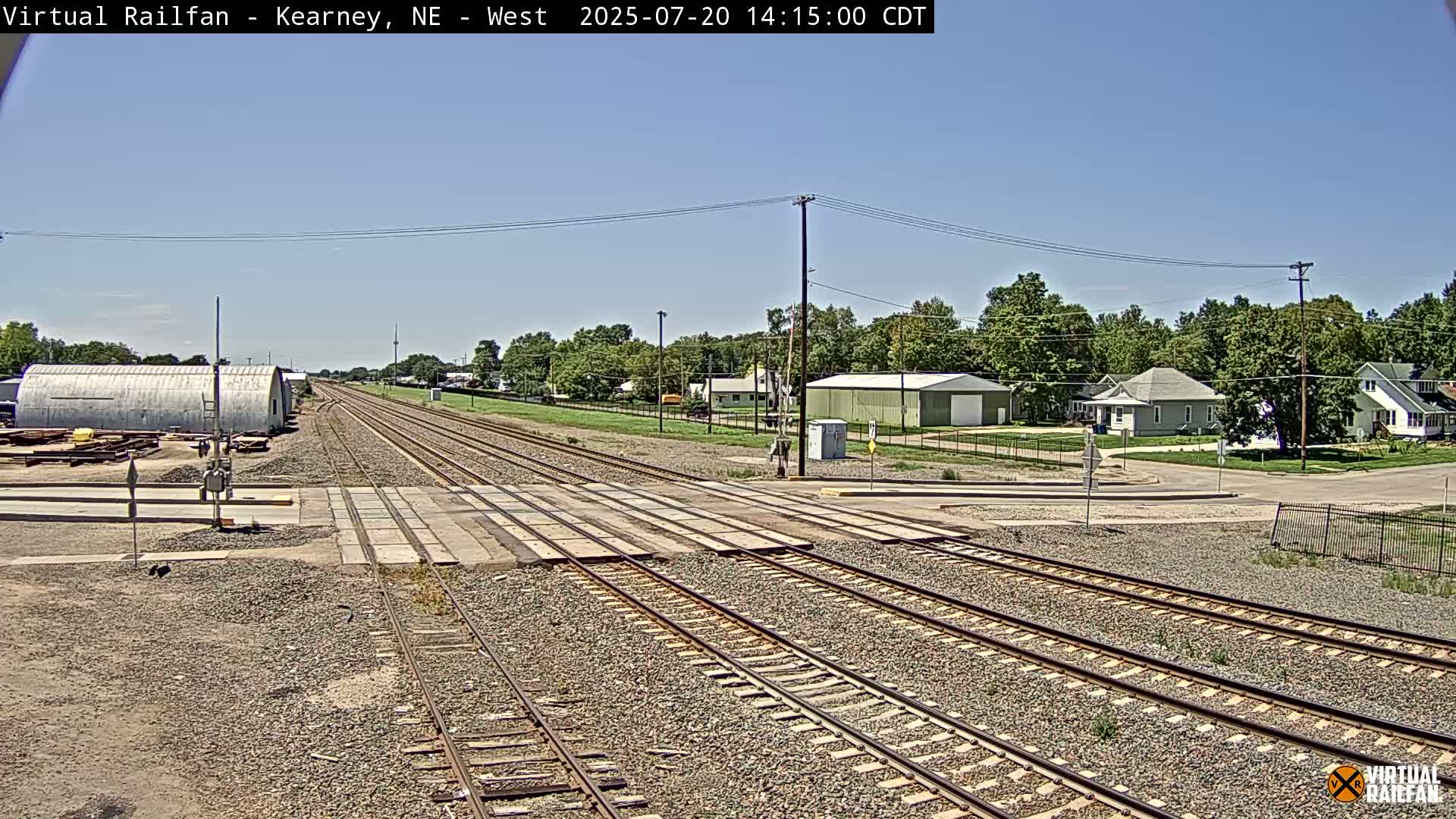 Kearney Union Pacific Railroad Crossing Live Cam - Kearney, Buffalo, Nebraska, USA
