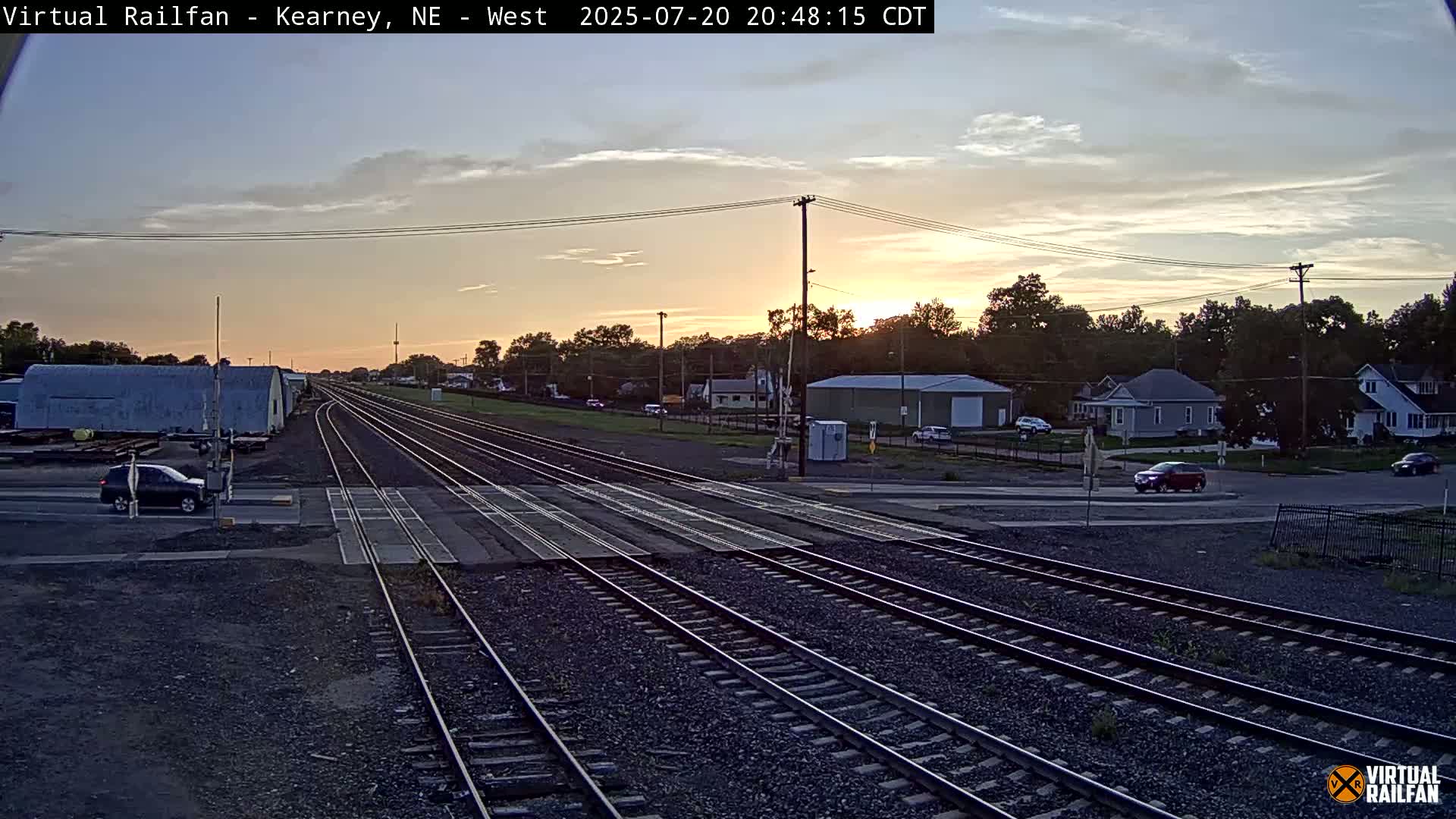 Kearney Union Pacific Railroad Crossing Live Cam - Kearney, Buffalo, Nebraska, USA