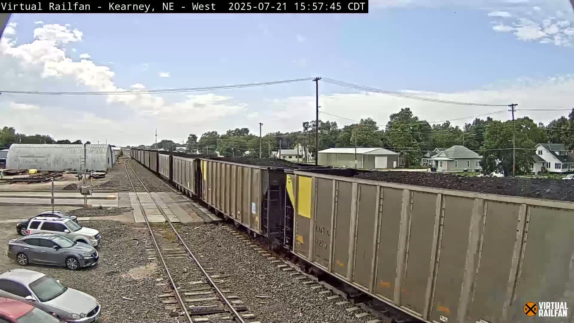 Kearney Union Pacific Railroad Crossing Live Cam - Kearney, Buffalo, Nebraska, USA