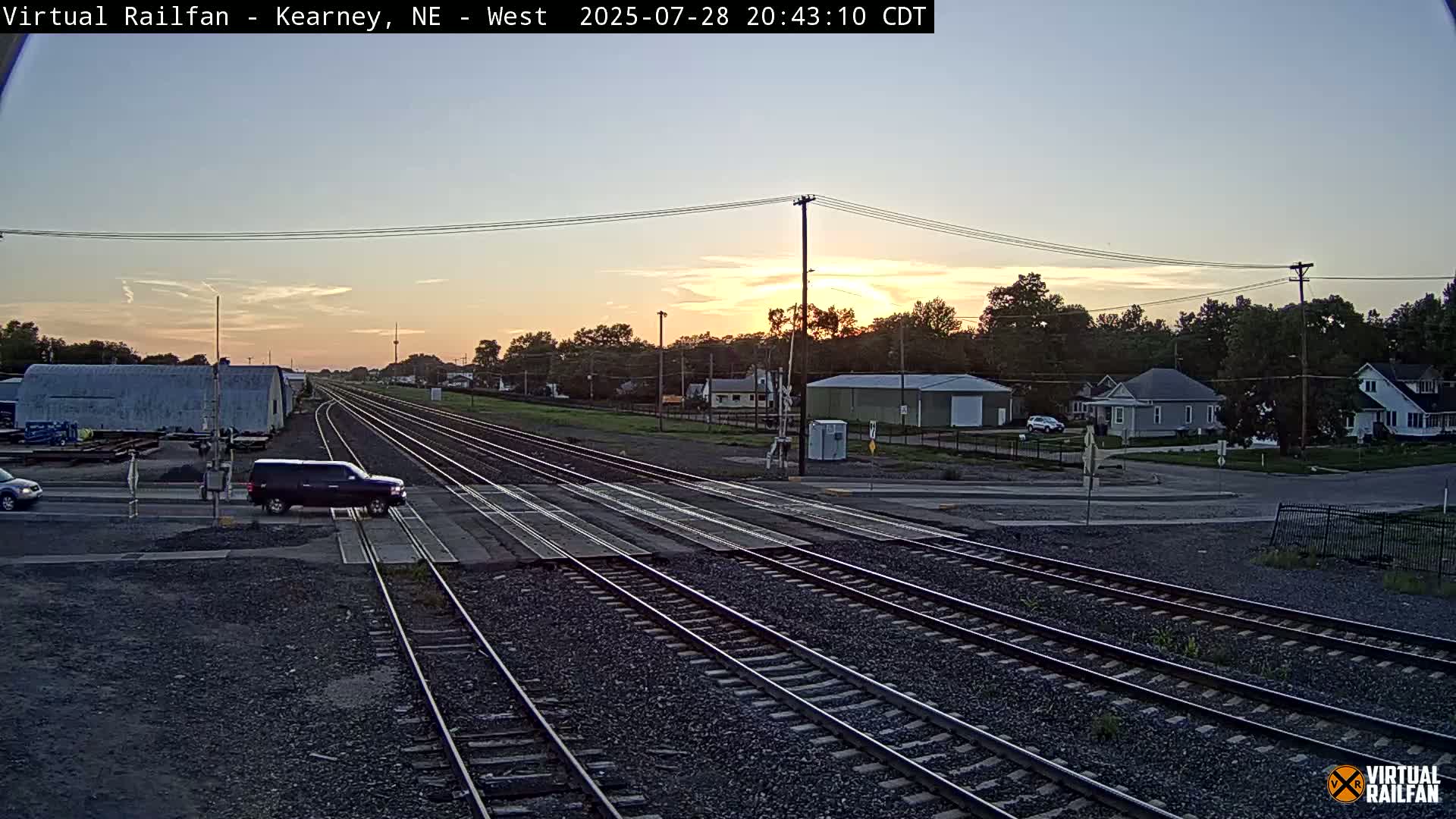 Kearney Union Pacific Railroad Crossing Live Cam - Kearney, Buffalo, Nebraska, USA