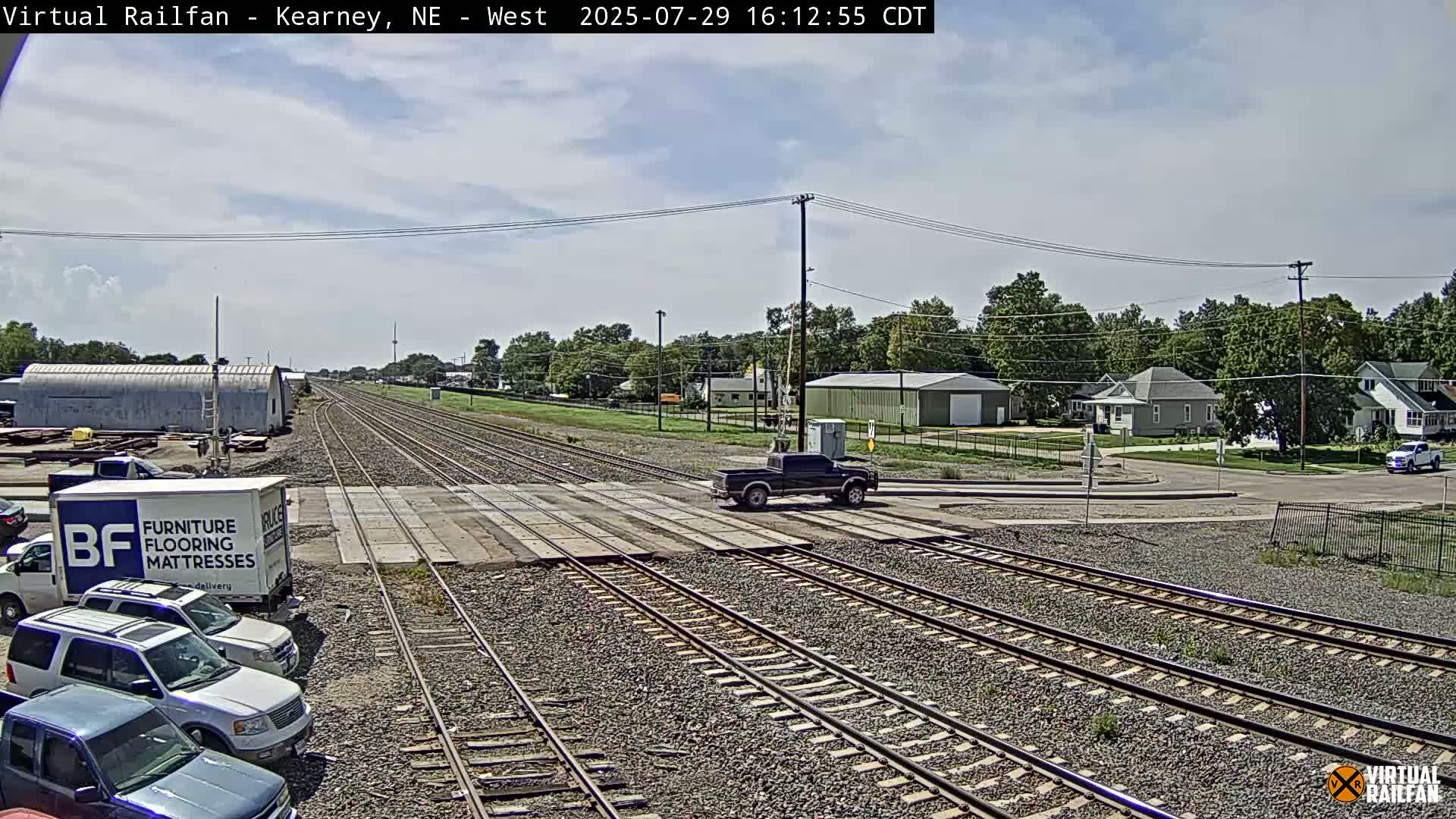 Kearney Union Pacific Railroad Crossing Live Cam - Kearney, Buffalo, Nebraska, USA
