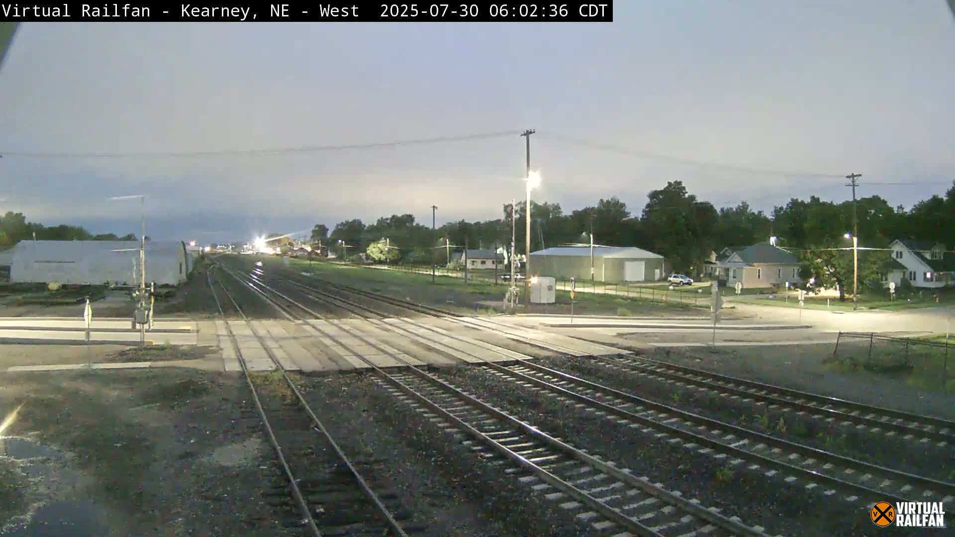 Kearney Union Pacific Railroad Crossing Live Cam - Kearney, Buffalo, Nebraska, USA