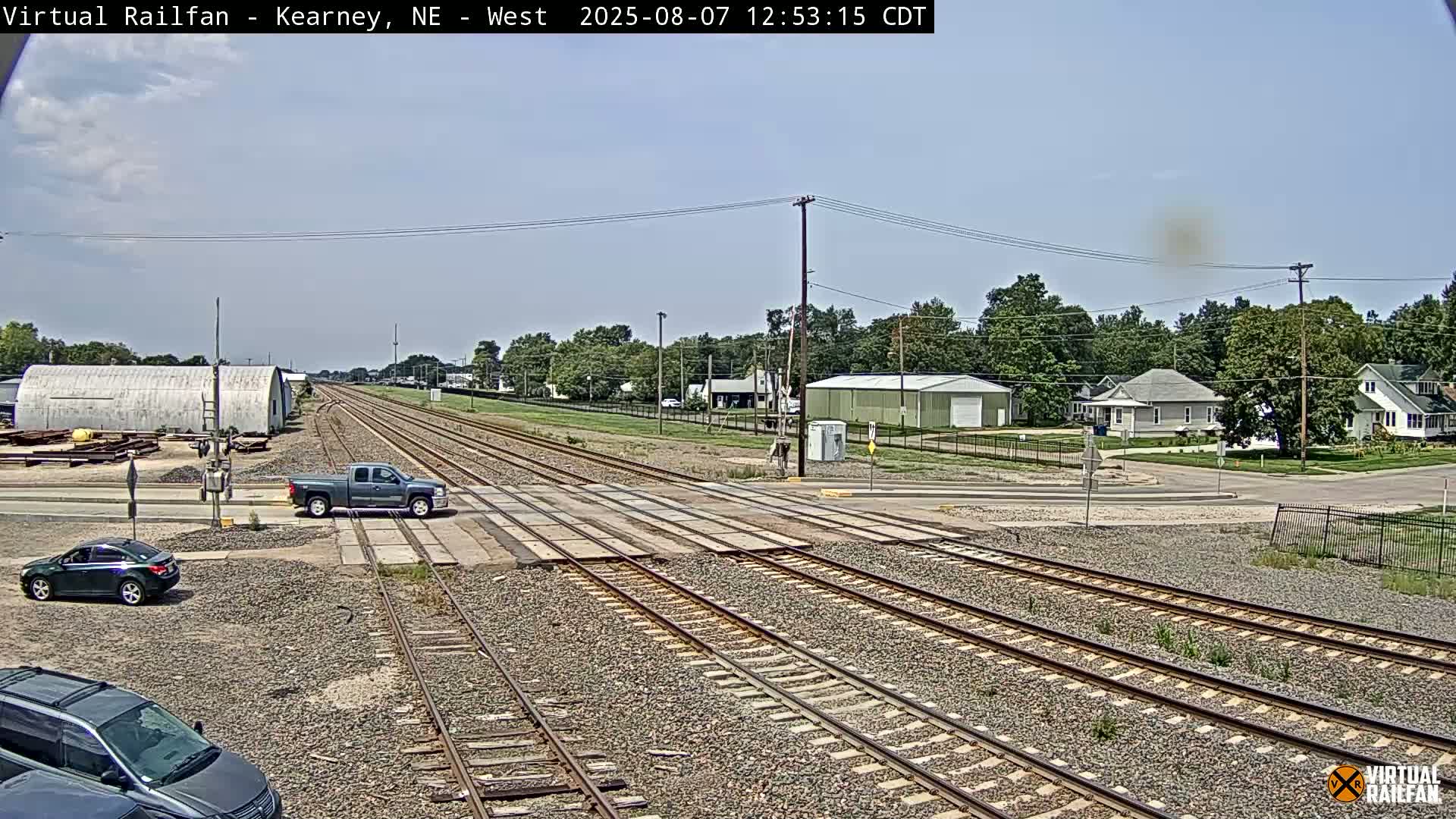 Kearney Union Pacific Railroad Crossing Live Cam - Kearney, Buffalo, Nebraska, USA