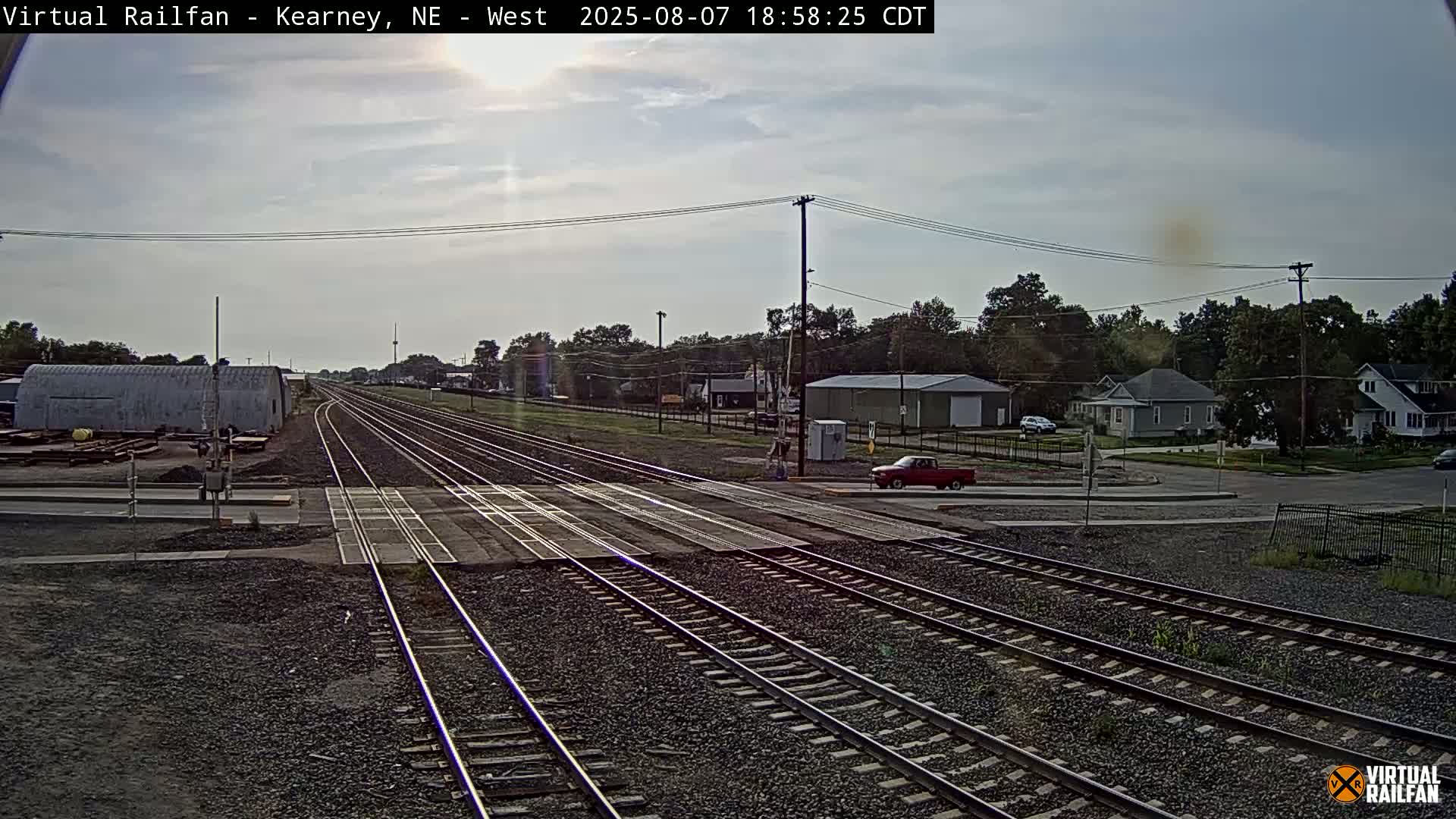 Kearney Union Pacific Railroad Crossing Live Cam - Kearney, Buffalo, Nebraska, USA