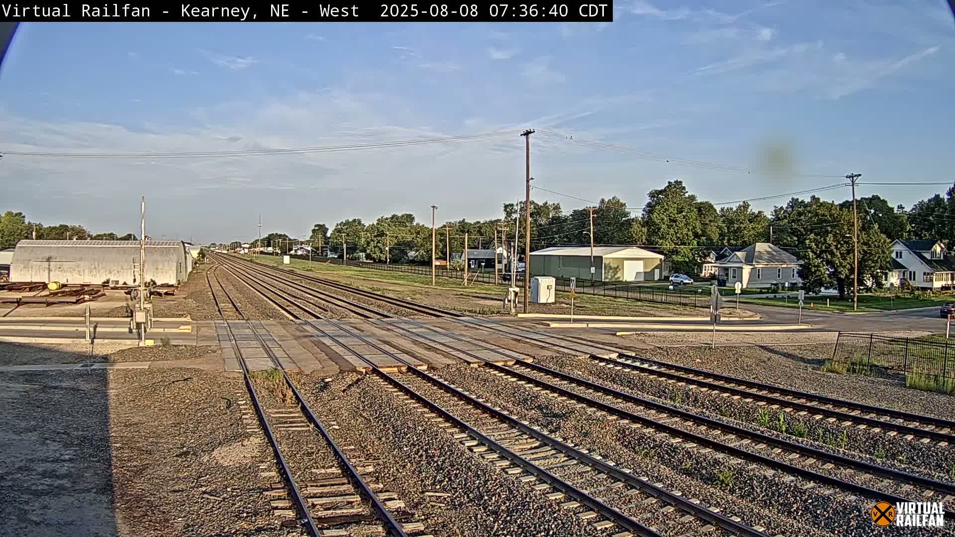 Kearney Union Pacific Railroad Crossing Live Cam - Kearney, Buffalo, Nebraska, USA