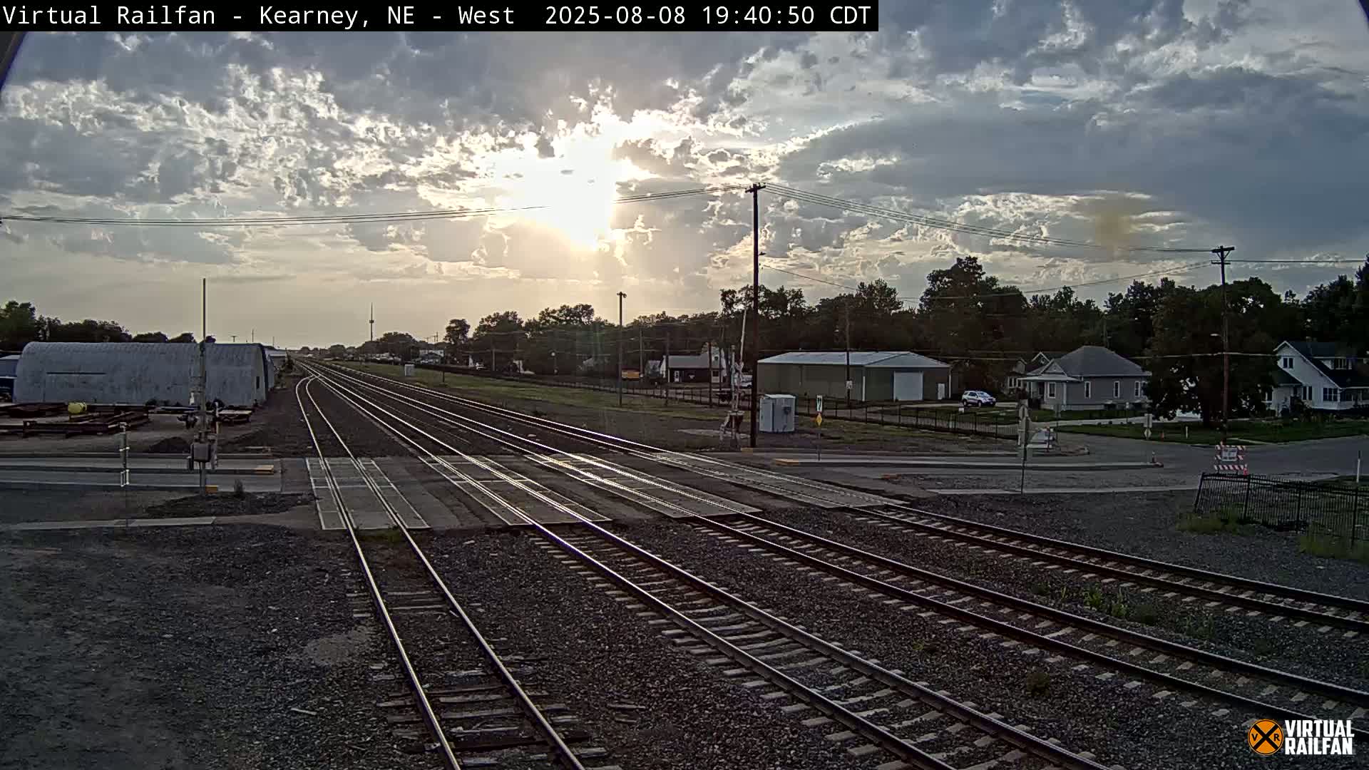 Kearney Union Pacific Railroad Crossing Live Cam - Kearney, Buffalo, Nebraska, USA