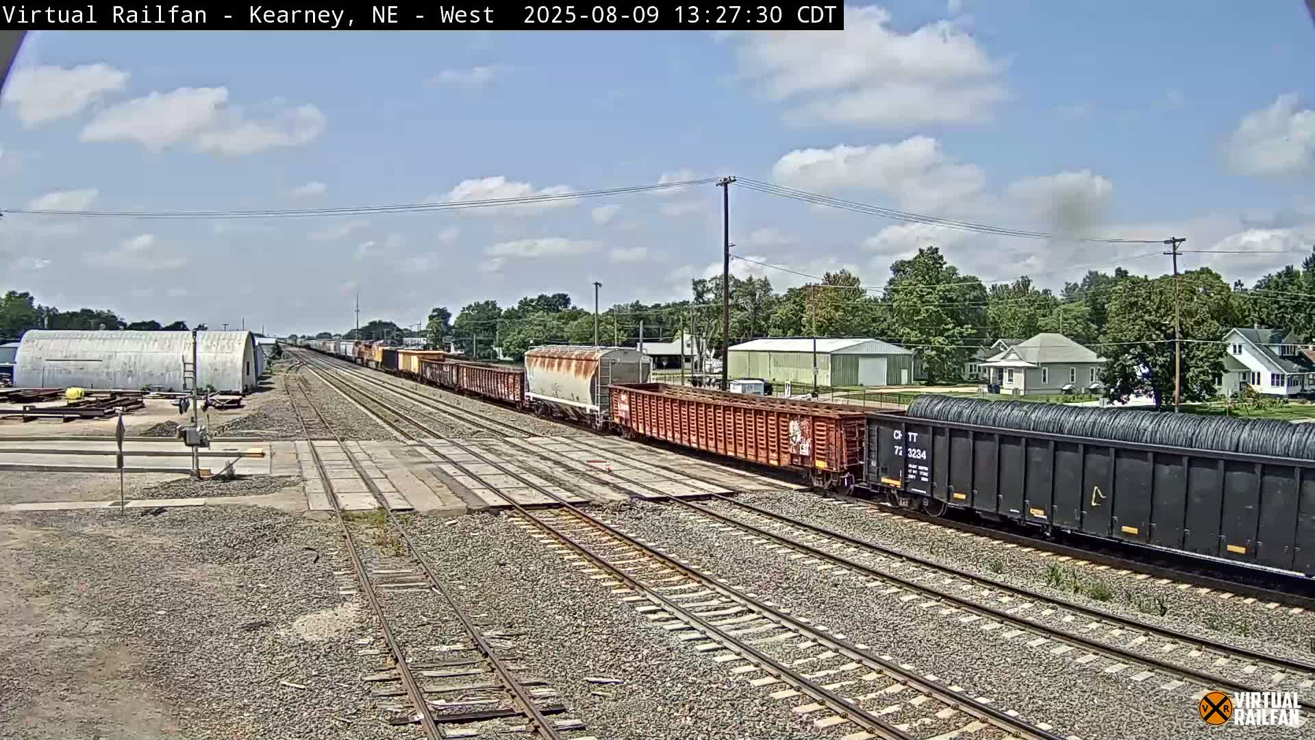Kearney Union Pacific Railroad Crossing Live Cam - Kearney, Buffalo, Nebraska, USA